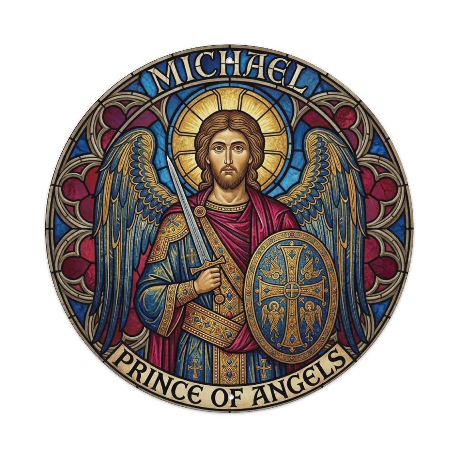St Michael Archangel Defender Prince of Angels Metal Tin Sign