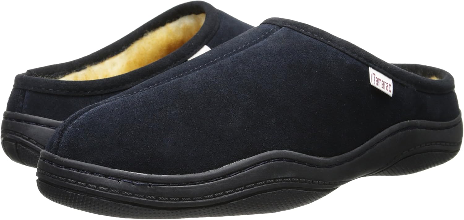 Tamarac by Slippers International Men's Scuffy Clog Slipper 11 Navy