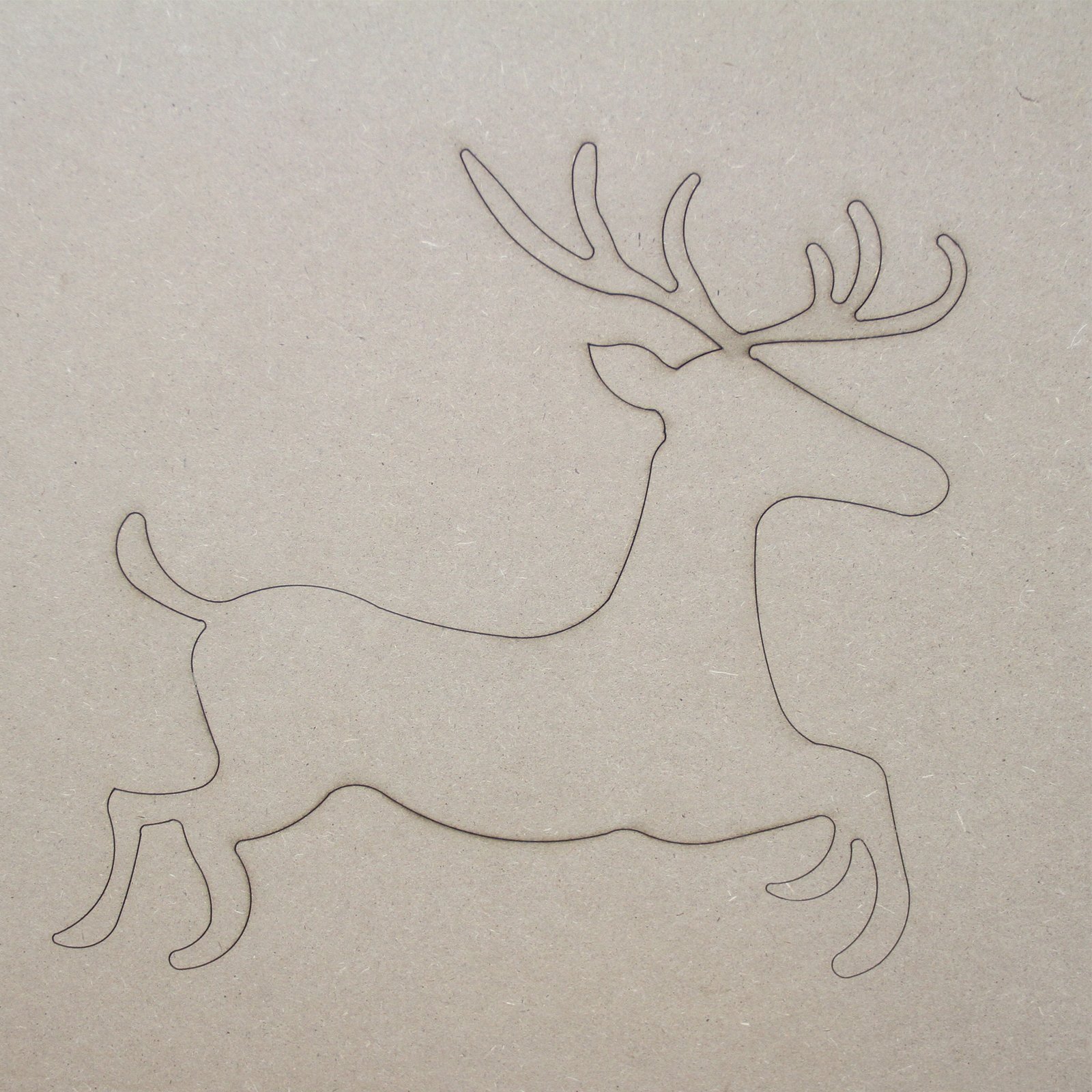Monster Shop - Slitta di Babbo Natale per Natale 120cm Semplice Senza Disegni in Legno MDF Spesso 18mm da Montare