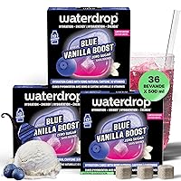 waterdrop® Microenergy Blue Vanilla - 36 waterdrop cubetti per acqua