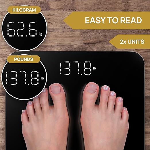 Báscula de Baño Digital INEVIFIT, Pesaje hasta 400 lb, Incluye Baterías miniatura 2
