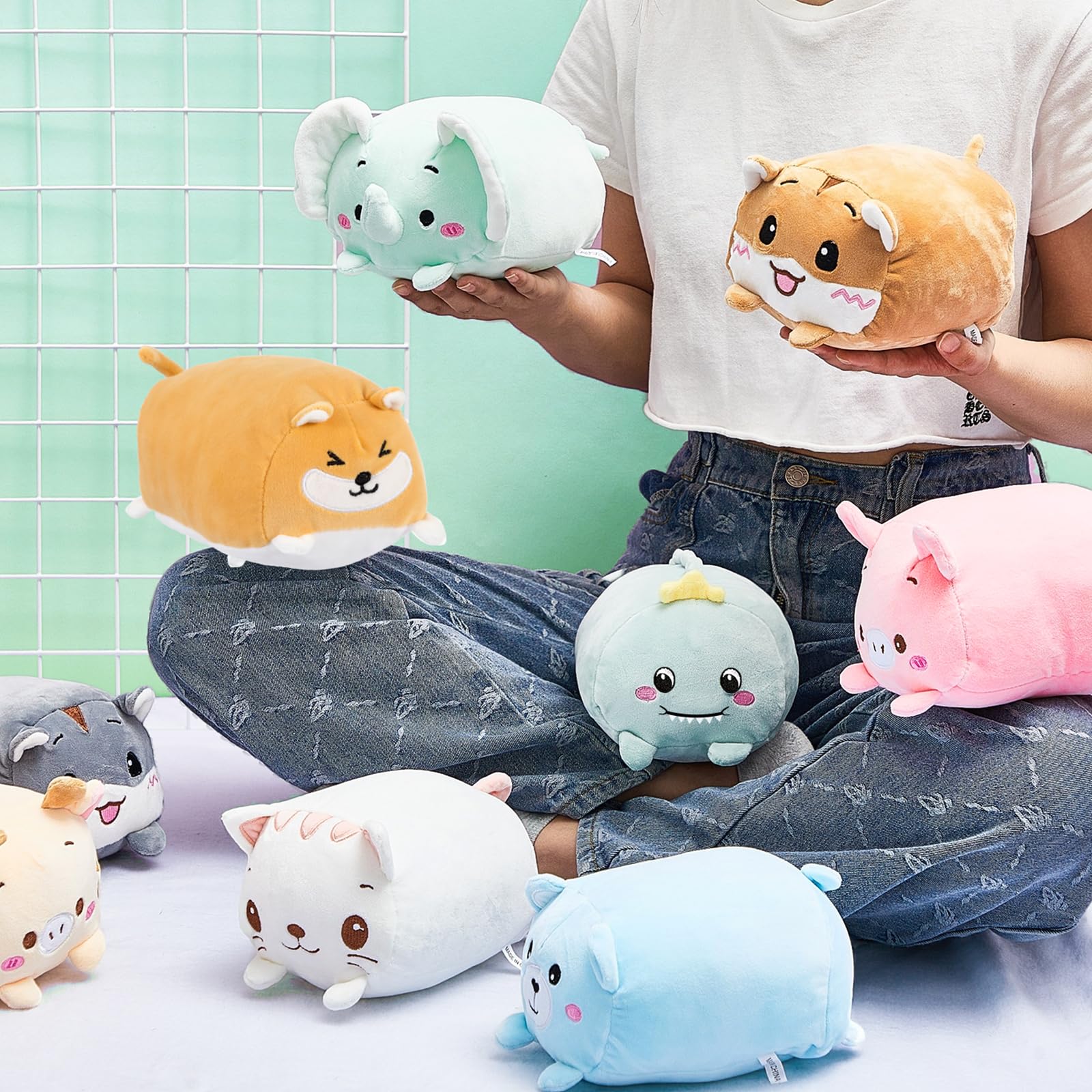 恐竜ぬいぐるみ3体セットとピクルス9体セット 合計12体 恐竜ぬいぐるみ9