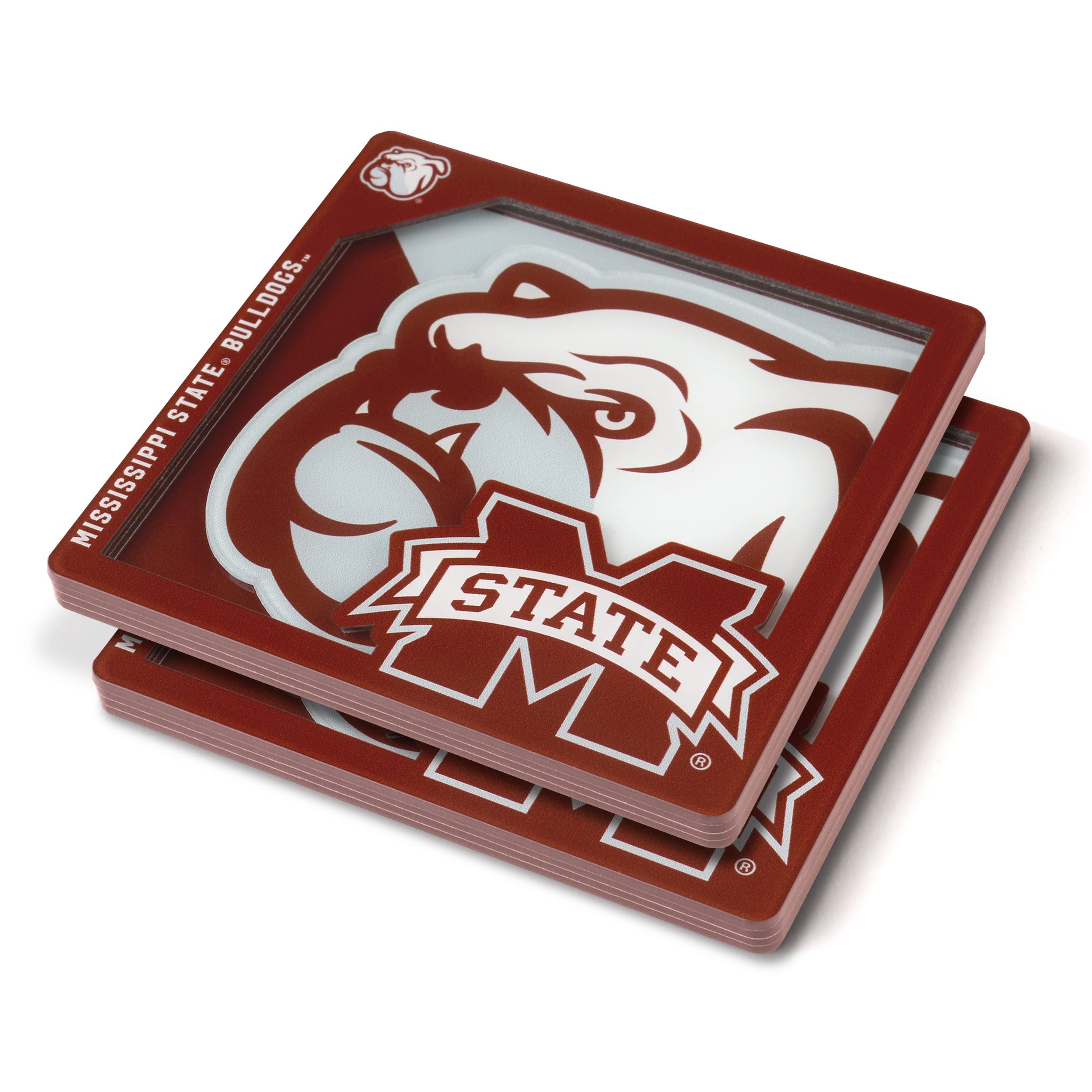 YouTheFan NCAA NCAA 3D Logo Series Coasters