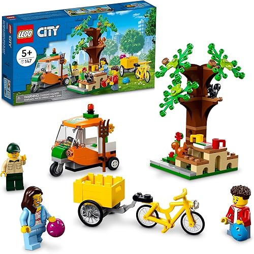 LEGO City Picnic in The Park 60326 Kit de construcción para niños de 5 años en adelante incluye 3 minifiguras y 2 figuras de ardilla 147 piezas