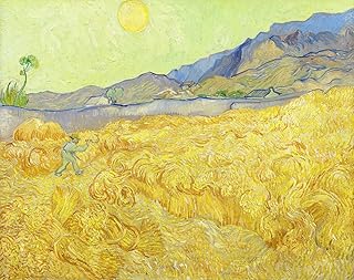 Eurisko Studios Wheatfield with A Reaper by Vincent van Gogh Art Print