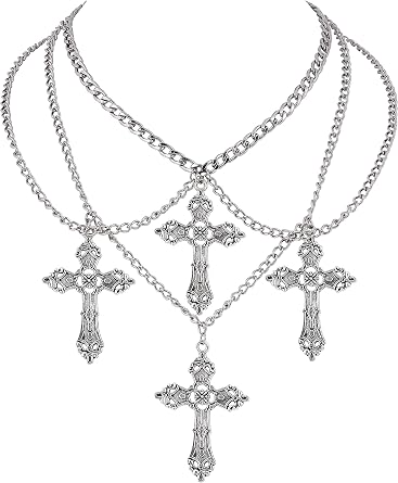 Amazon.com: Sacina Gothic Cross Choker 