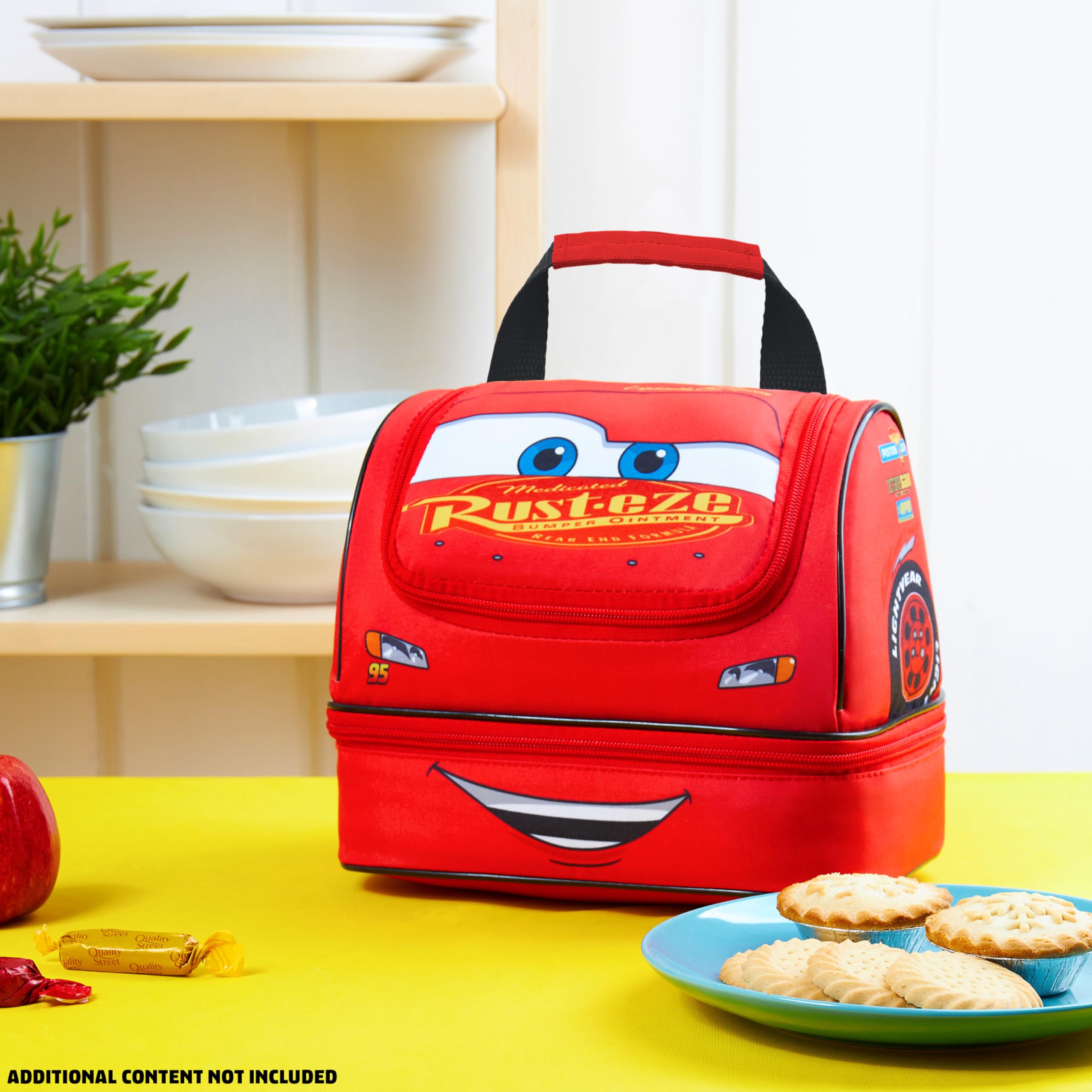 Get Trend Disney Cars Sac Repas Isotherme Enfant Ado Lightning McQueen Lunch Box Double Compartiment École Voyage Sac Pique Nique (Rouge McQueen)