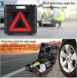 VEVOR Cric 5T per Auto Idraulica Elettrica, Martinetto Idraulico Elettrico 155-420 mm con Compressore Chiave a Impulsi Cassetta degli Attrezzi, 12V Kit Riparazione Cric Martinetto per Auto CRV SUV - 6