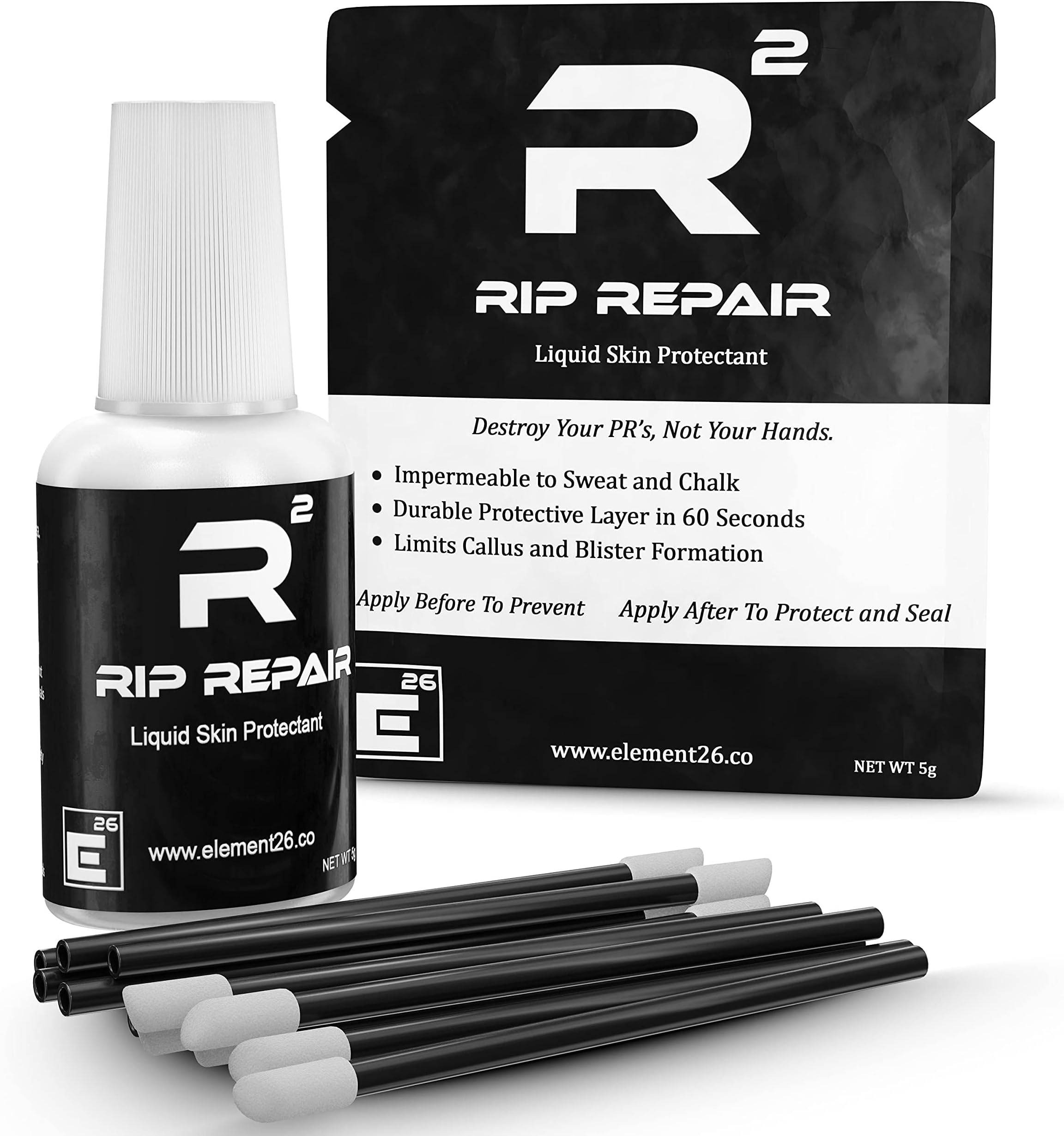 Rip Repair Liquid Bandage for Sports, Gymnastics, Functional Fitness, WODs, Weight Lifting, Olympic Lifting - Liquid Skin Protectant - Creates a Durable Protective Barrier - Callus Repair