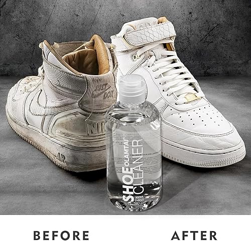 Miniatura 2 de Kit de limpiador de zapatos para tenis, kit de limpieza, tenis de 10 onzas con 3 cepillos y toalla de microfibra incluidos, zapatos, gamuza, botas,