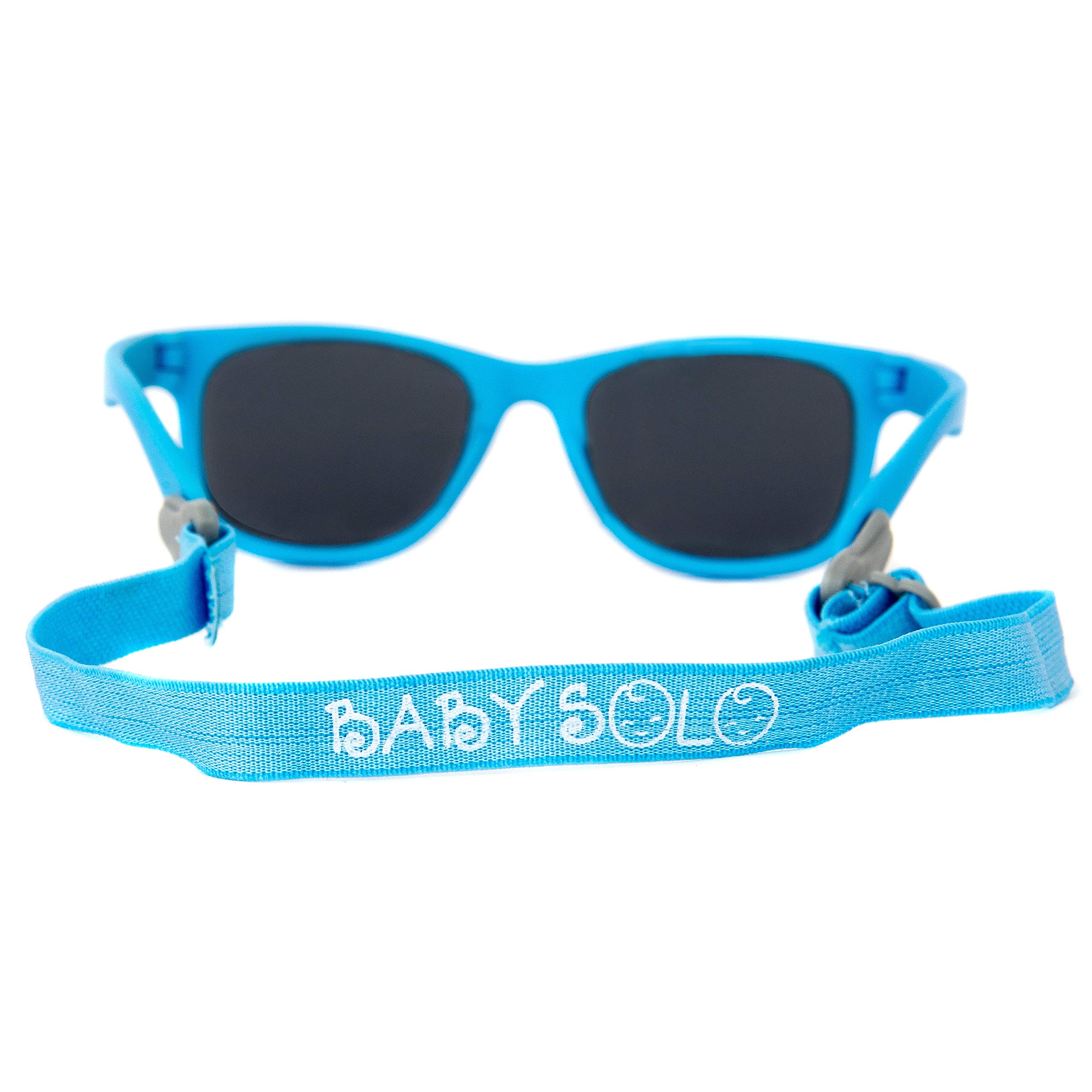 Baby Solo Babyfarer Sonnenbrille für Babys, Kleinkinder, Neugeborene, strapazierfähige Hülle im Lieferumfang enthalten - - 0-24 Monate