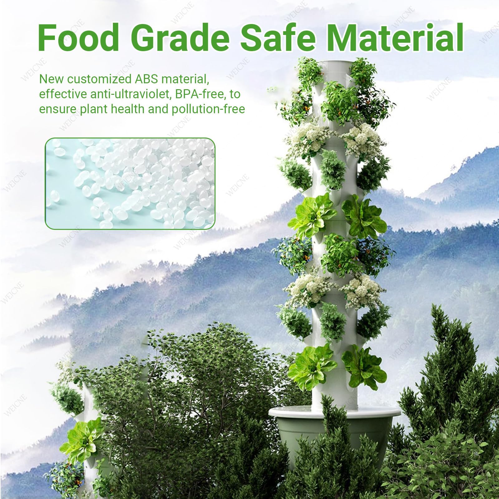 Sistema de cultivo hidropónico: kit de jardín vertical para interiores para 20-36 plantas, solución completa de germinación hidropónica y cultivo de vivero