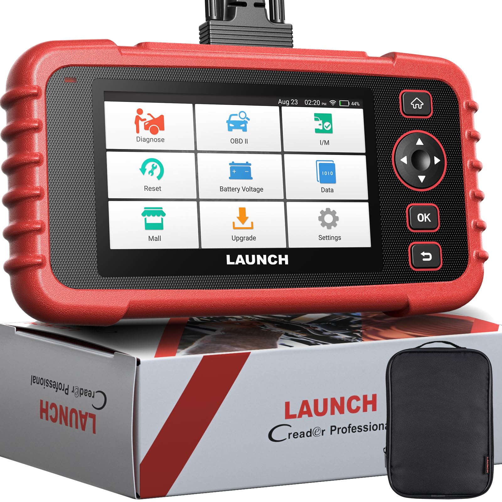 LAUNCH CRP123X Plus OBD2 Diagnosegerät Alle System Diagnose Tool, Öl/SAS/Drosselklappe Zurücksetzen OBD2 Auto Scanner, AutoVIN, Batterie Vol. Monitor,10+ Sprachen, lebenslanges kostenloses Update