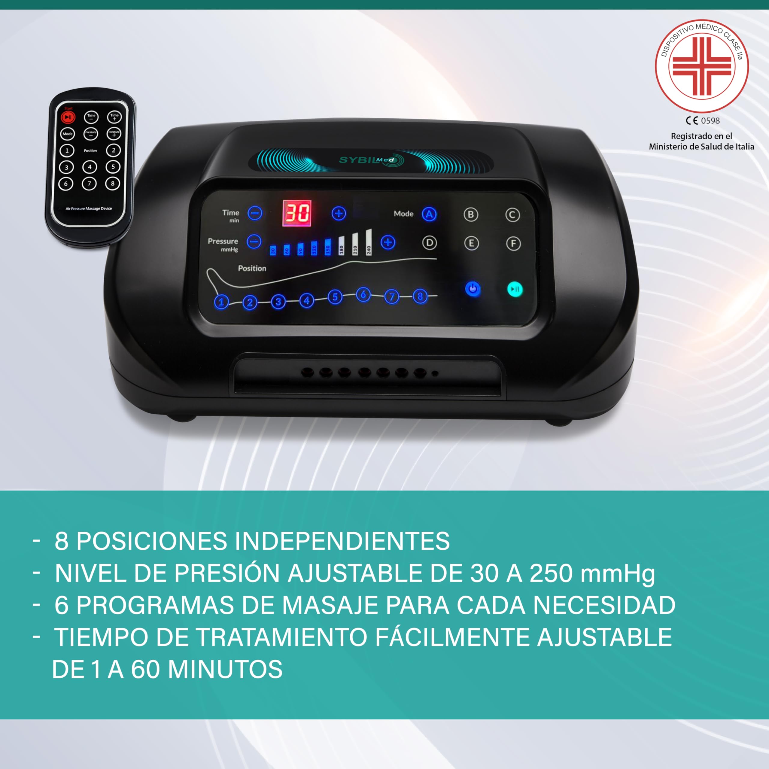Presoterapia Digital para Casa ELITE 8 – Masajeador Eléctrico para Recuperación Deportiva, 8 Cámaras de Aire, XL Botas, Recuperación y Bienestar