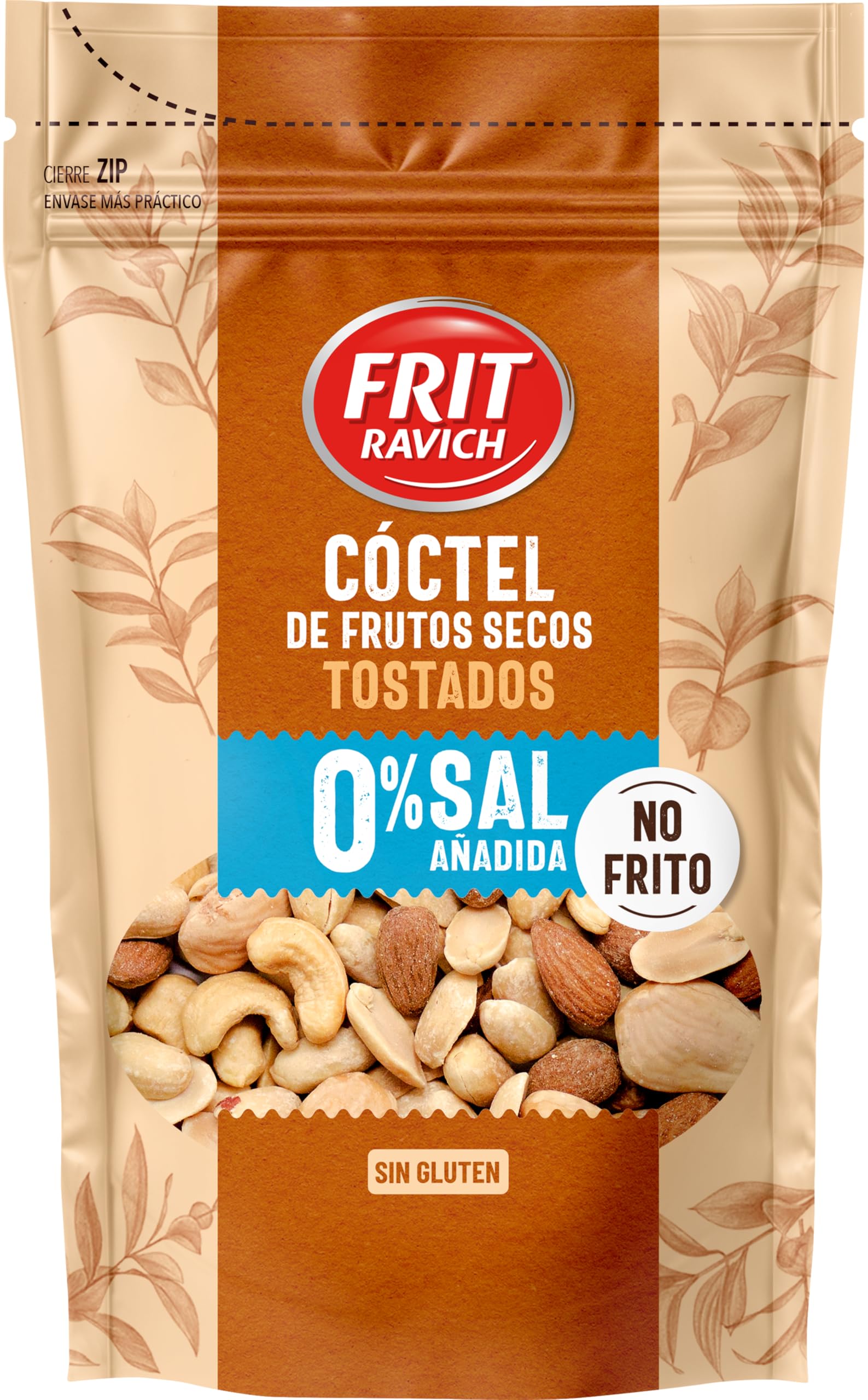 Frit Ravich Cóctel de Frutos Secos Tostados sin Sal 110g