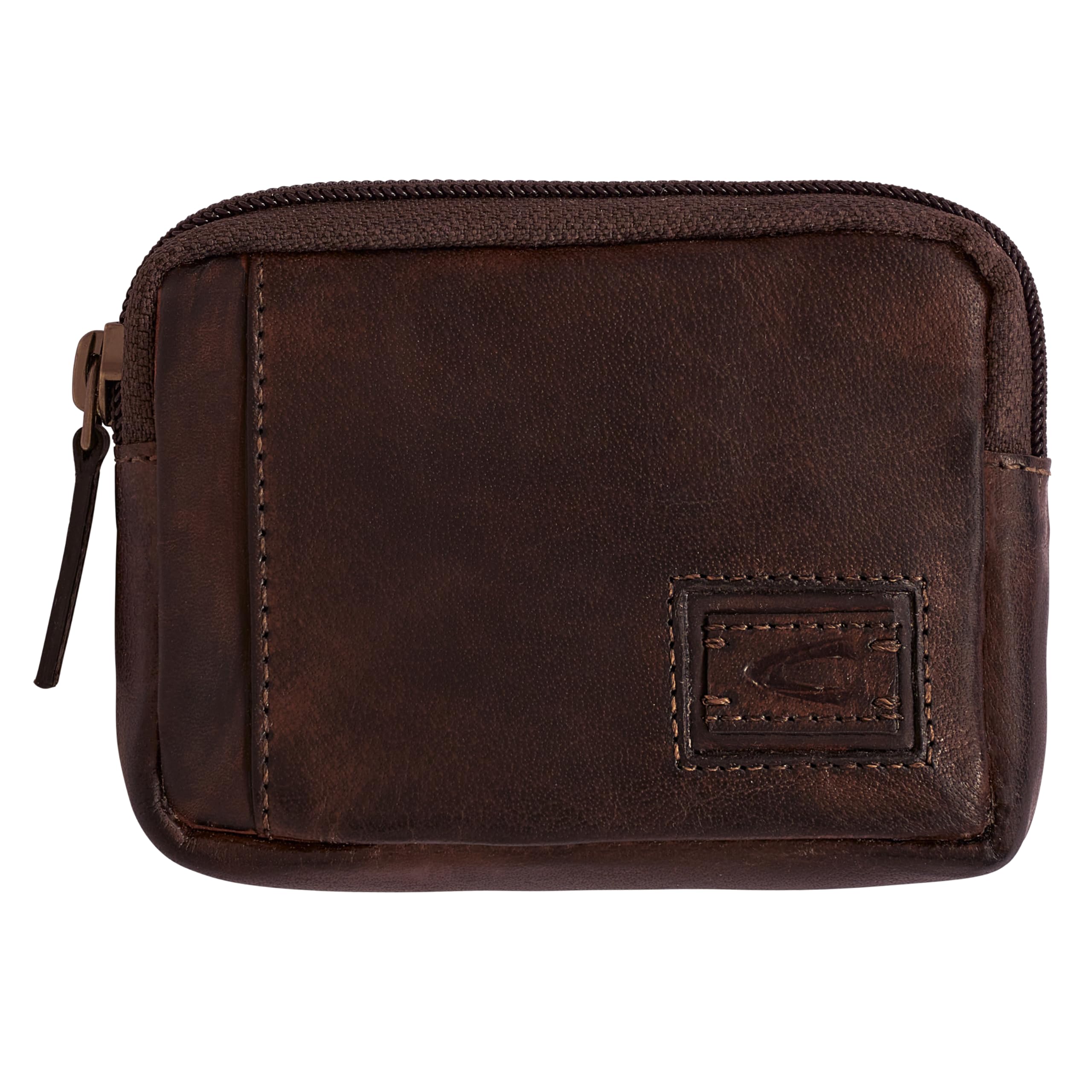 camel active Dust męskie etui na klucze, skórzany, średni rozmiar, brązowy, M, 004103