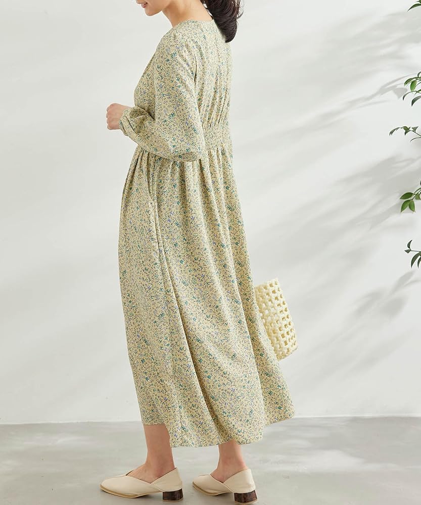 Amazon.co.jp: [ロペピクニック] ワンピース 小花柄ハイウエスト