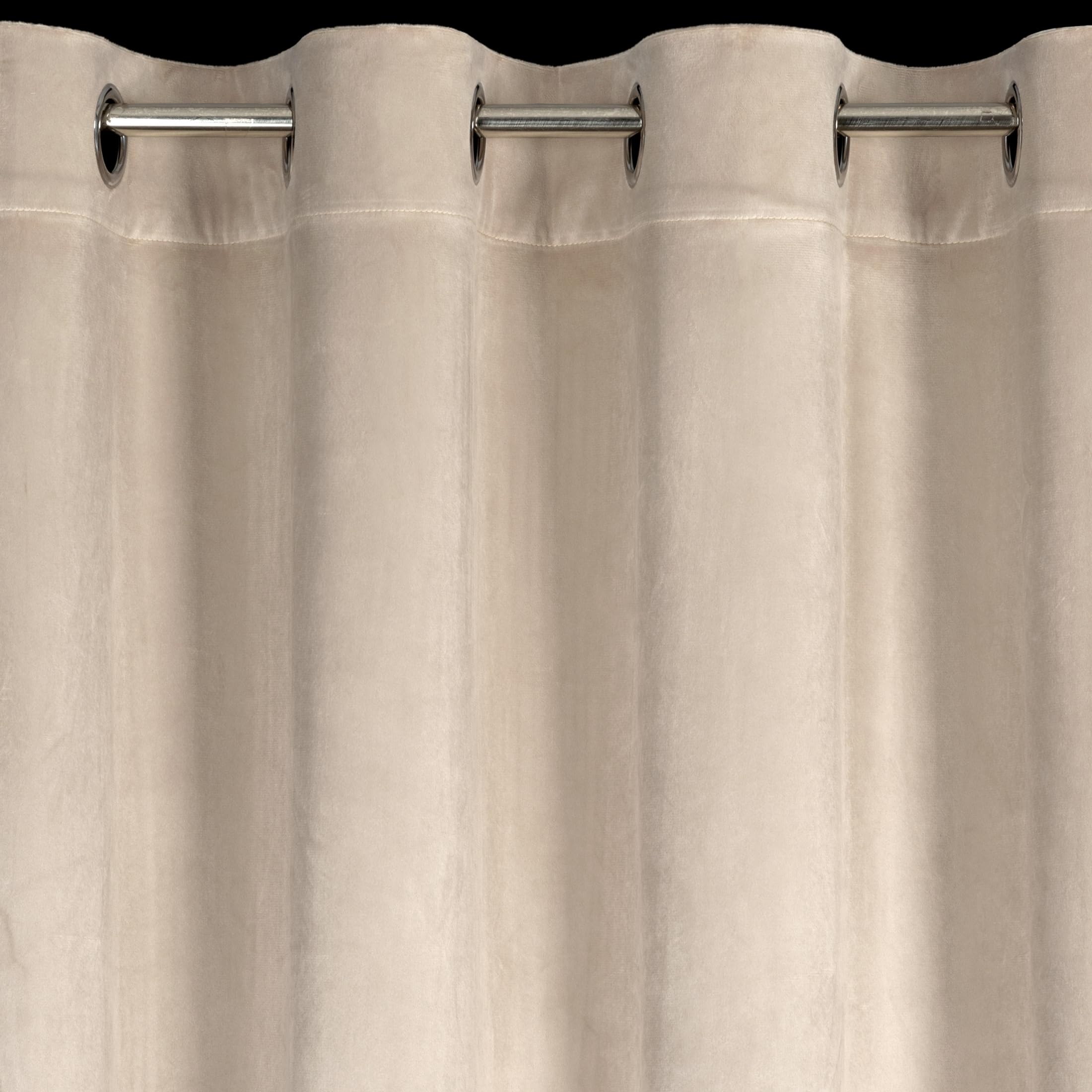 Eurofirany Carli Velvet Curtain with Ruffles, Velvet Curtain with Eyelets, Opaque Blackout Curtain for Living Room Bedroom - Image 2