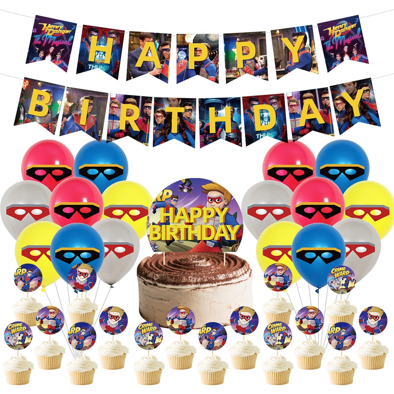 Buy The New Henry Danger Party Decorations, Miotlsy Henry Danger