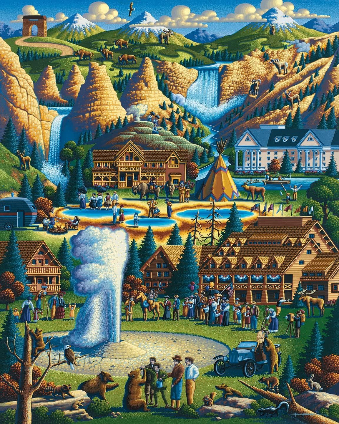 Dowdle Jigsaw Puzzle - Yellowstone National Park - 500 Piece