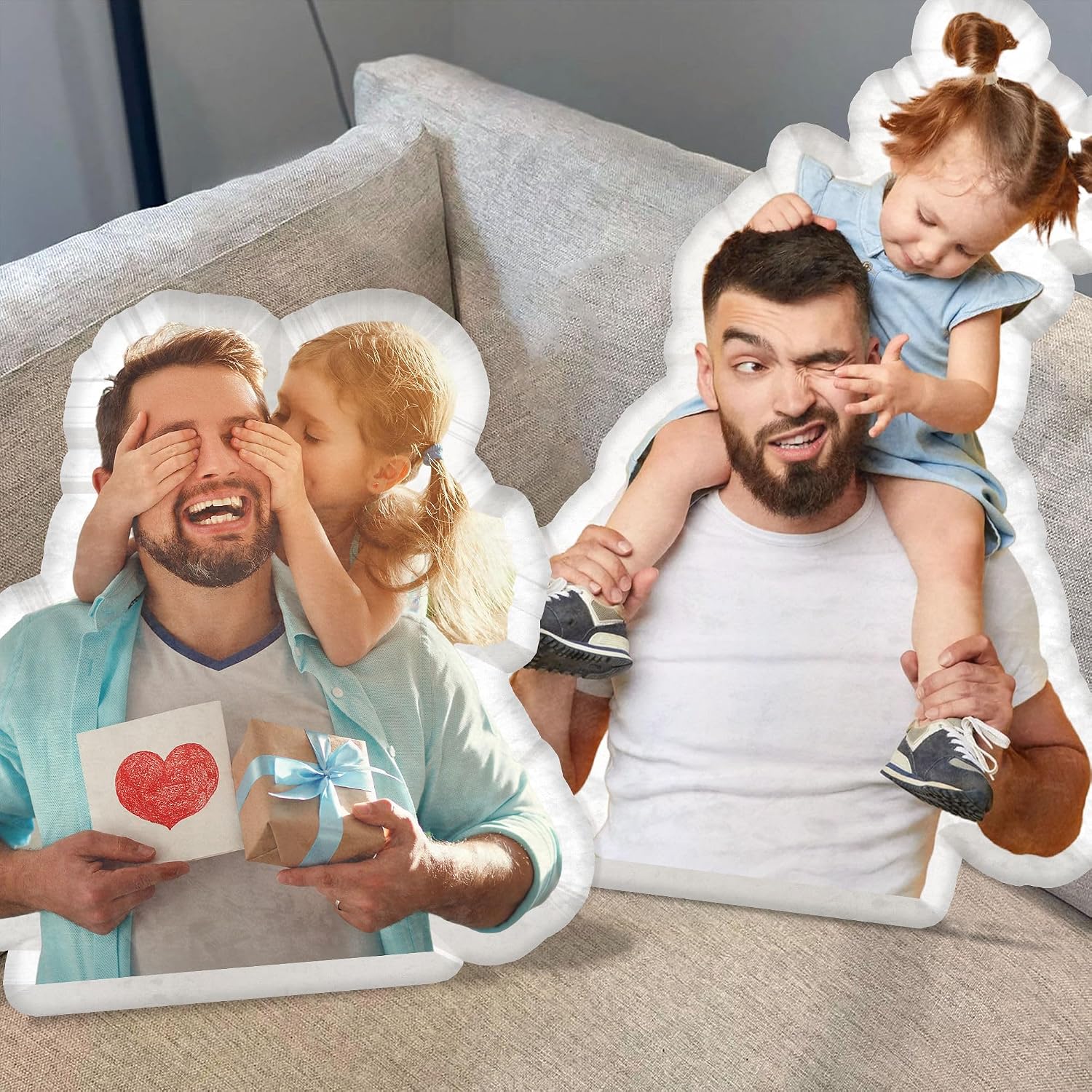 Gossby Happy Father's Day Pillow - Gift for Him Dad Grandpa for Dad Grandpa