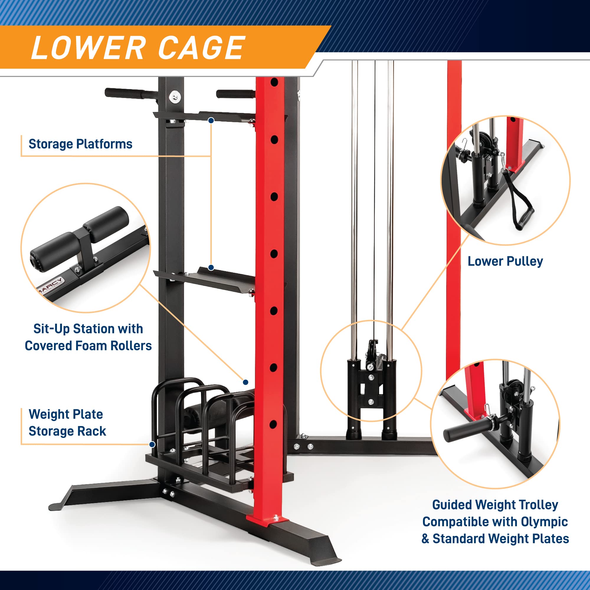 Squat Rack Marcy Deluxe Cage System Marcy Pro Deluxe Cage System