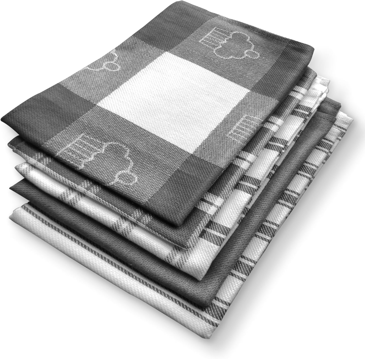 LivinEase Tea Towels Pack of 5100 Cotton Tea Towels Super absorbent