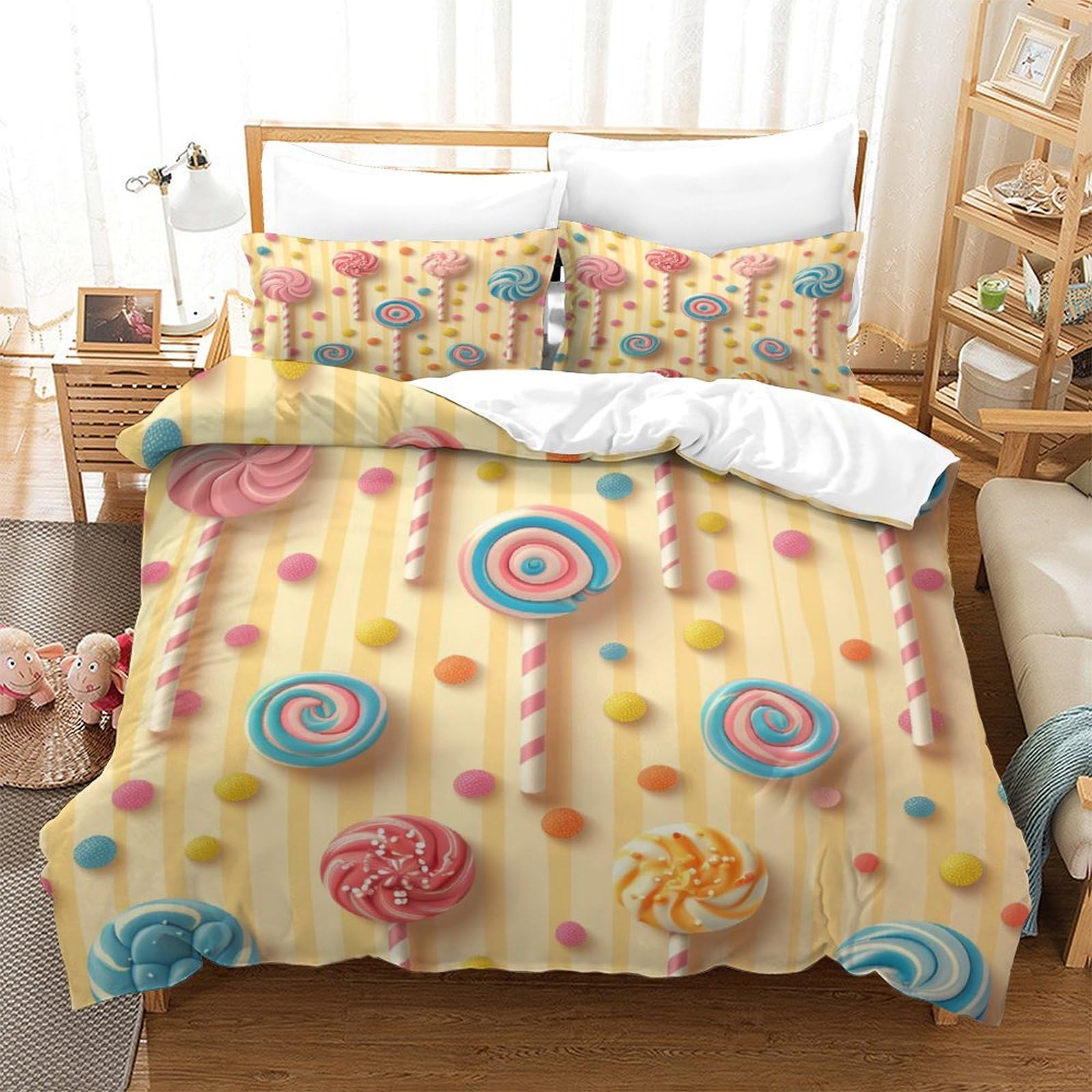 Housse de couette 260x220 de qualité hôtelière pour chambre parentale
