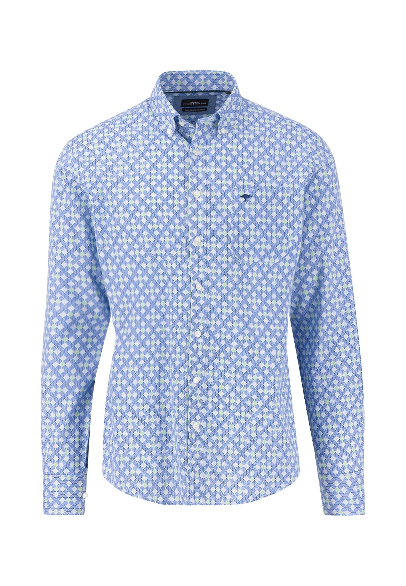Fynch-Hatton Men's Strong Blue `S Shirt -1503-5230 628-L