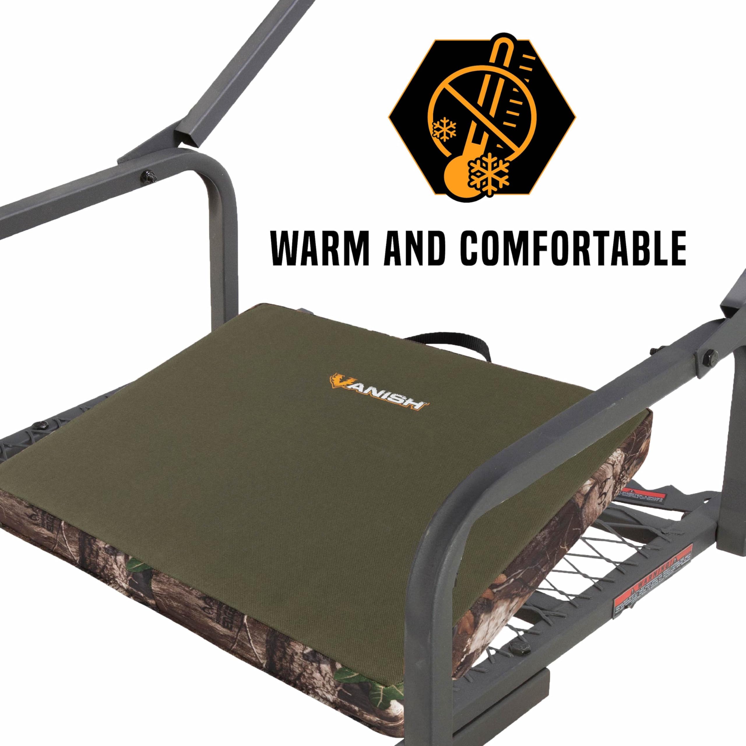 AC ALLEN Unisex-Erwachsene Vanish Extreme Comfort Sitzkissen, Realtree Edge, tragbares Jägerkissen, Camo, 15x13.75