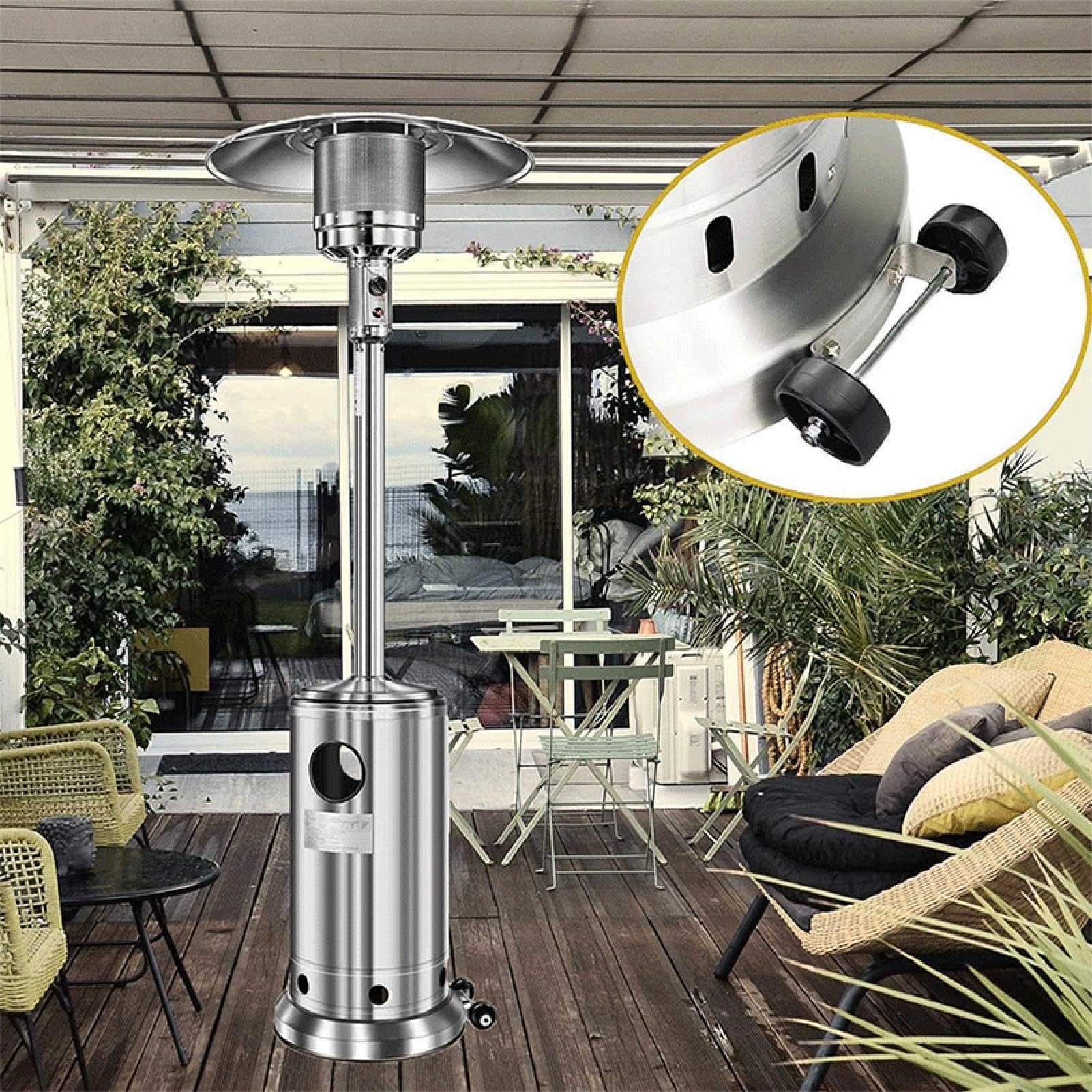 Heizstrahler-Rollen-Set – Schwerlastbeweglicher Rollenmechanismus, Propangas-Heizstrahler-Ersatz für Garten, Hof, Rasen, Terrasse & Balkon