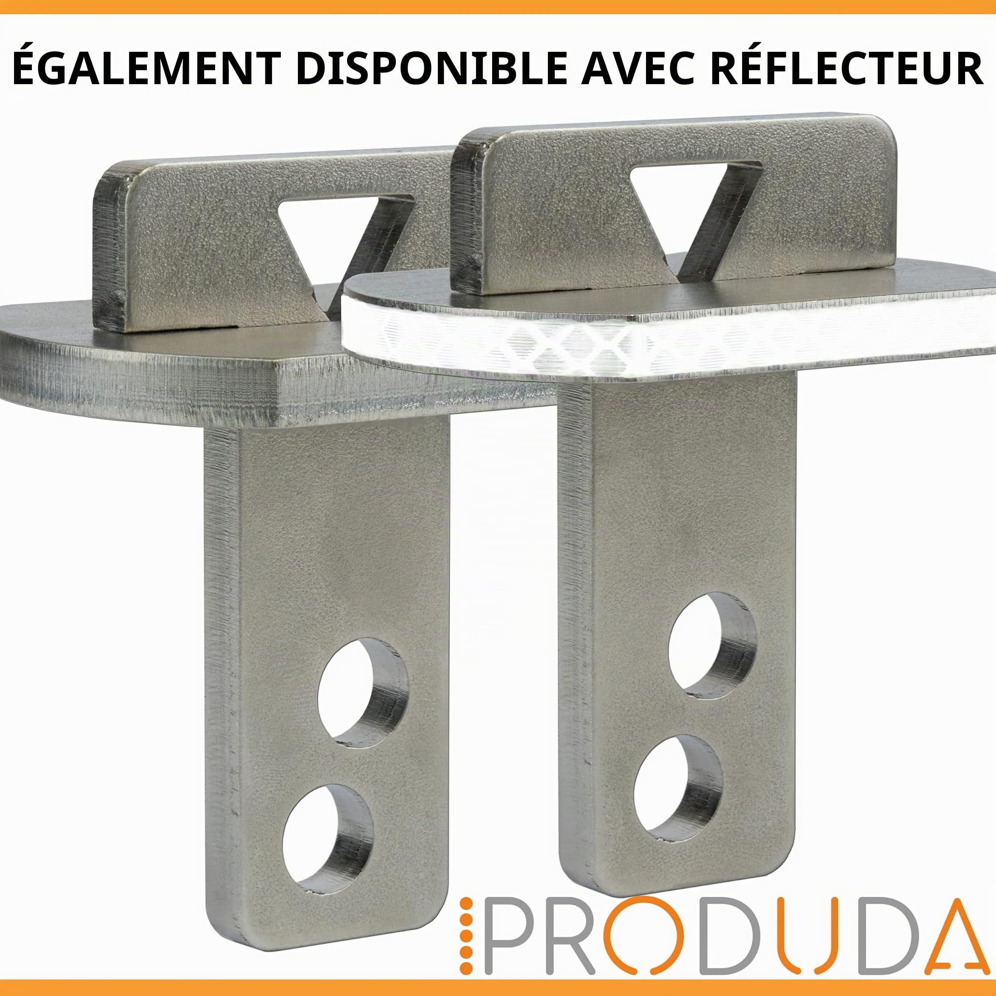 Antivol à œillet de Traction pour Agriculture et Camion - Réfléchissant - Antivol - Œillet de Traction de 40 mm à 50 mm - en Acier Inoxydable - avec boîte de Rangement et Serrure à Anse Ronde