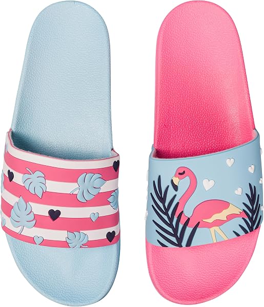 Dedoles Slippers & Slippers Women Men & Children Sandals for Beach and Pool with Many Design Chips Flowers Fox Blade Clouds Ketchup Gift - 1