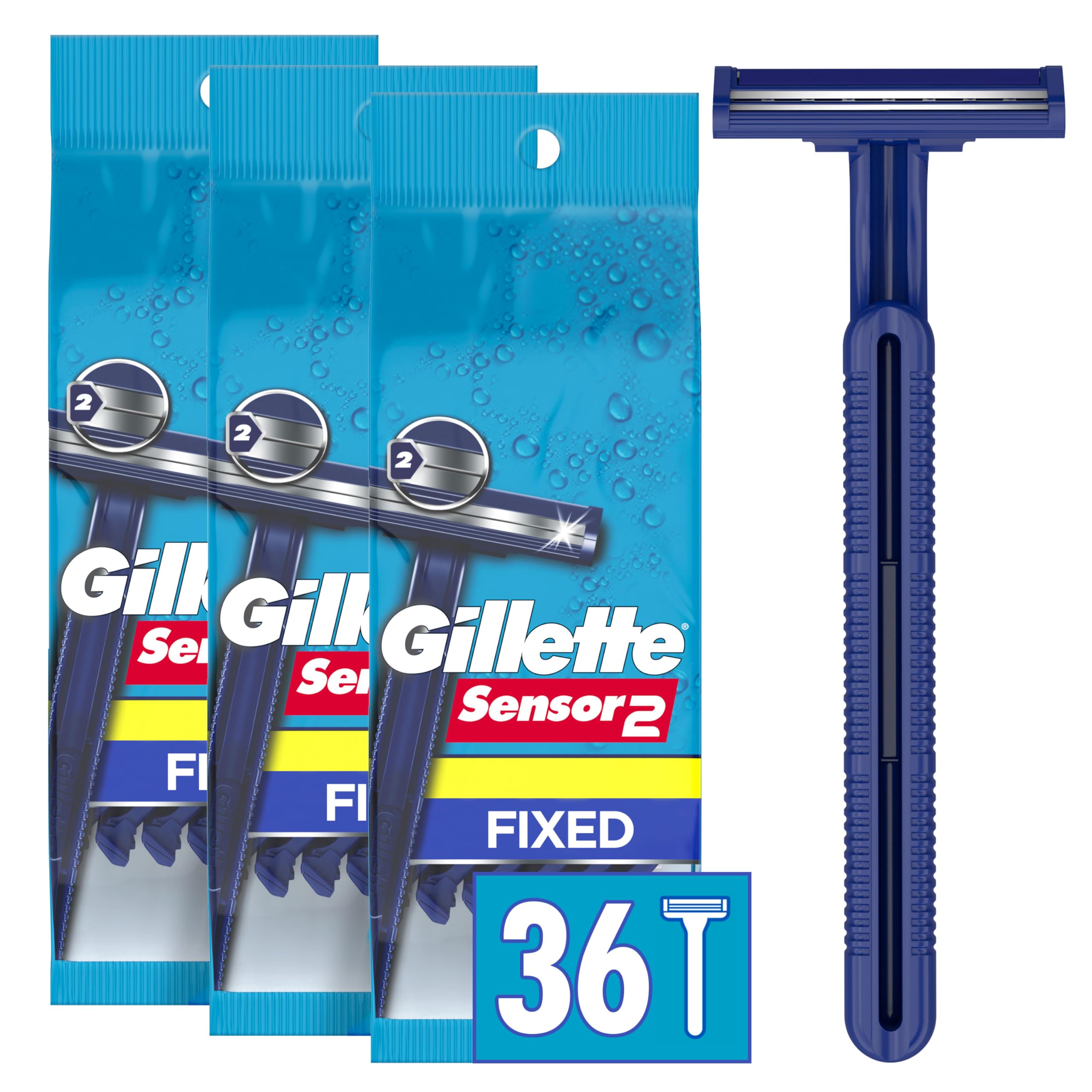 Gillette Sensor グルーミングツールセット Gillette Sensor2 Disposable Razors, 12 Count : Amazon.ca: Beauty