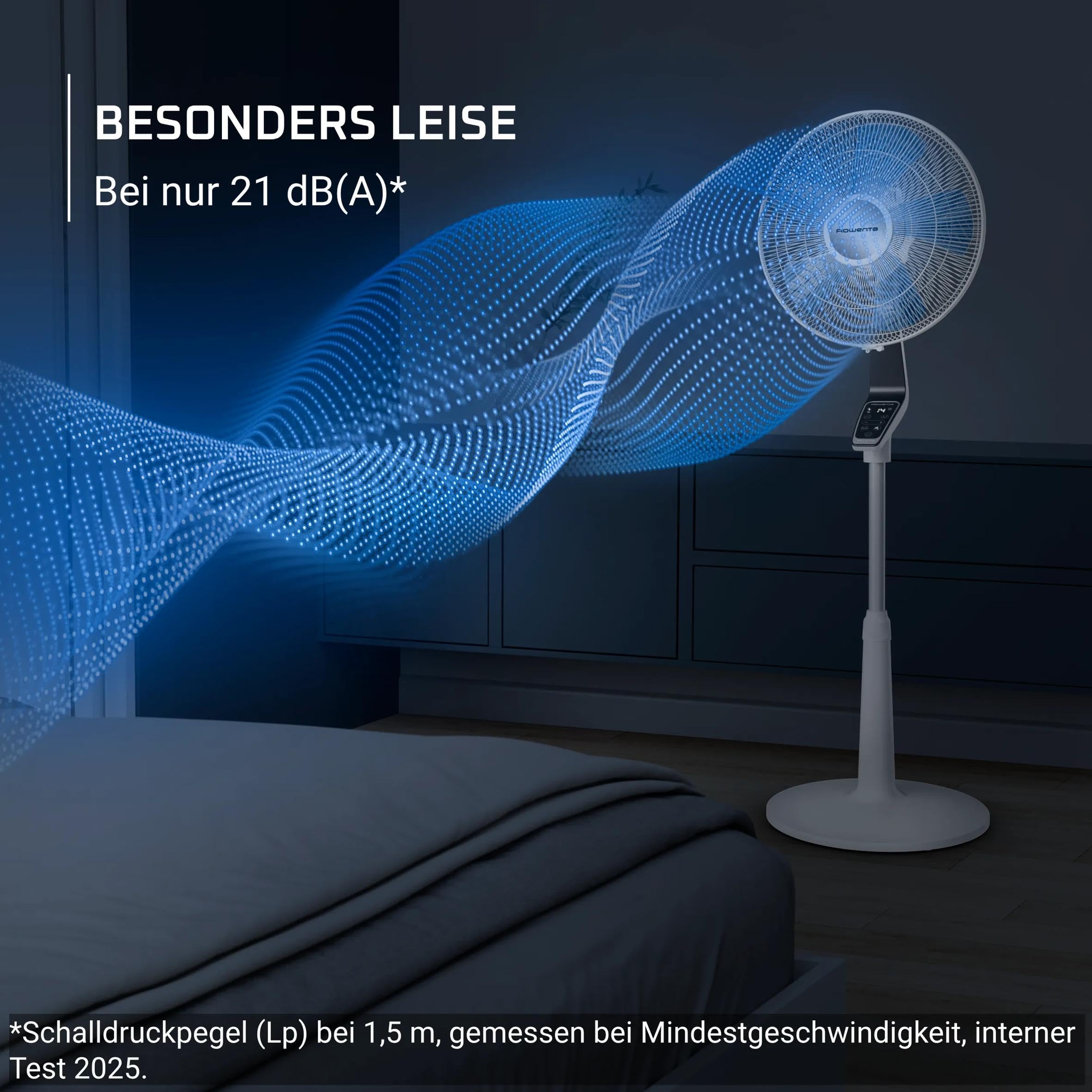 Rowenta Turbo Silence Extreme, Standventilator, leistungsstark, langlebiges Design, energiesparend, VU5677