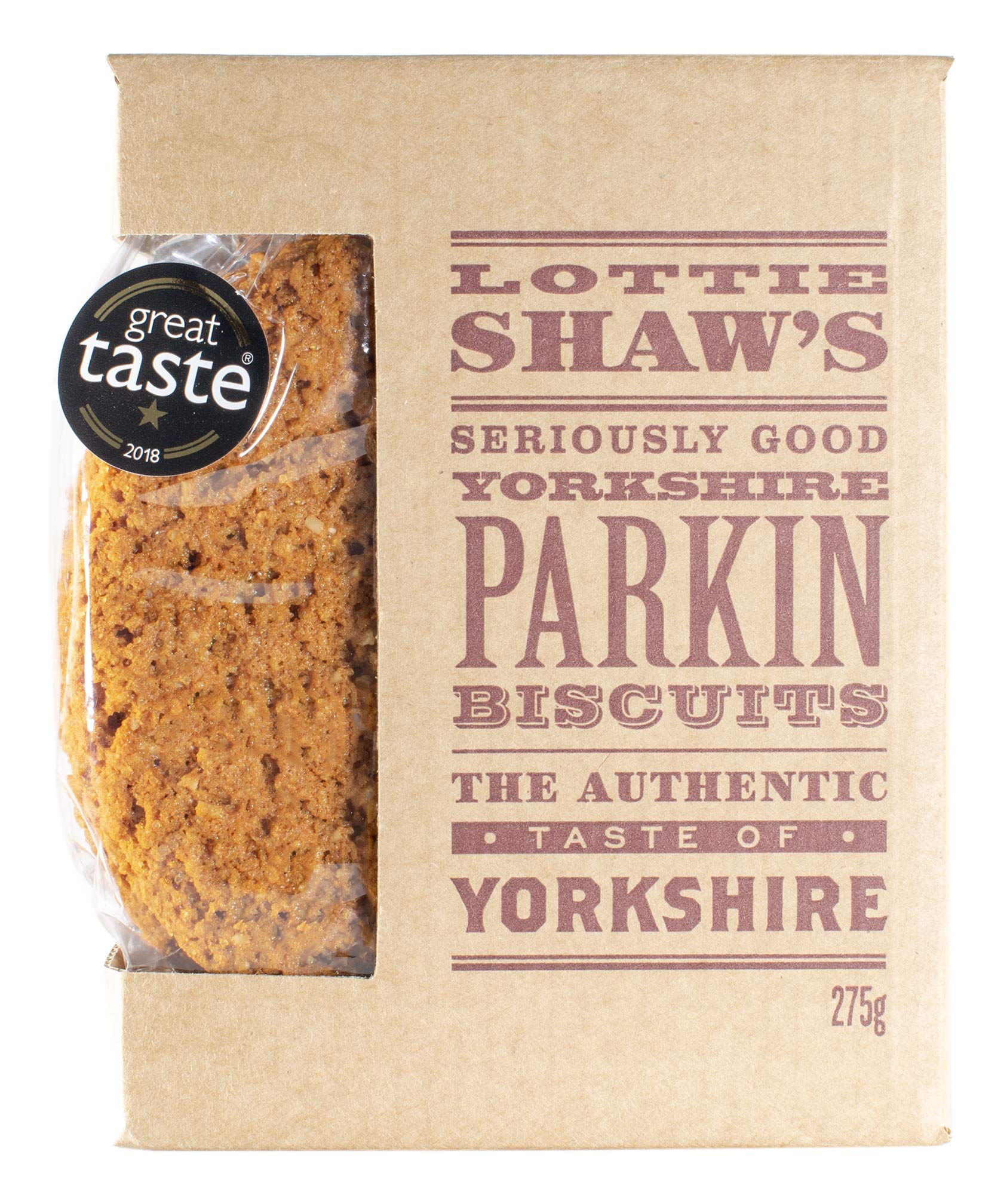 Lottie Shaws Yorkshire Parkin Ginger Biscuit Box, 275g
