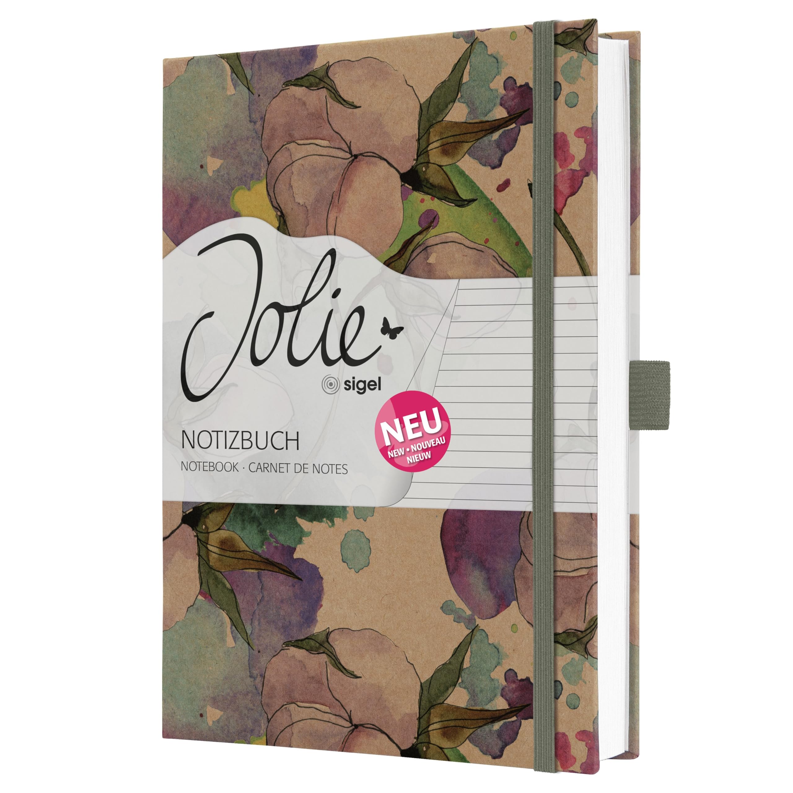 Carnet de notes Jolie, Dark Purple, environ A5, ligné | SIGEL