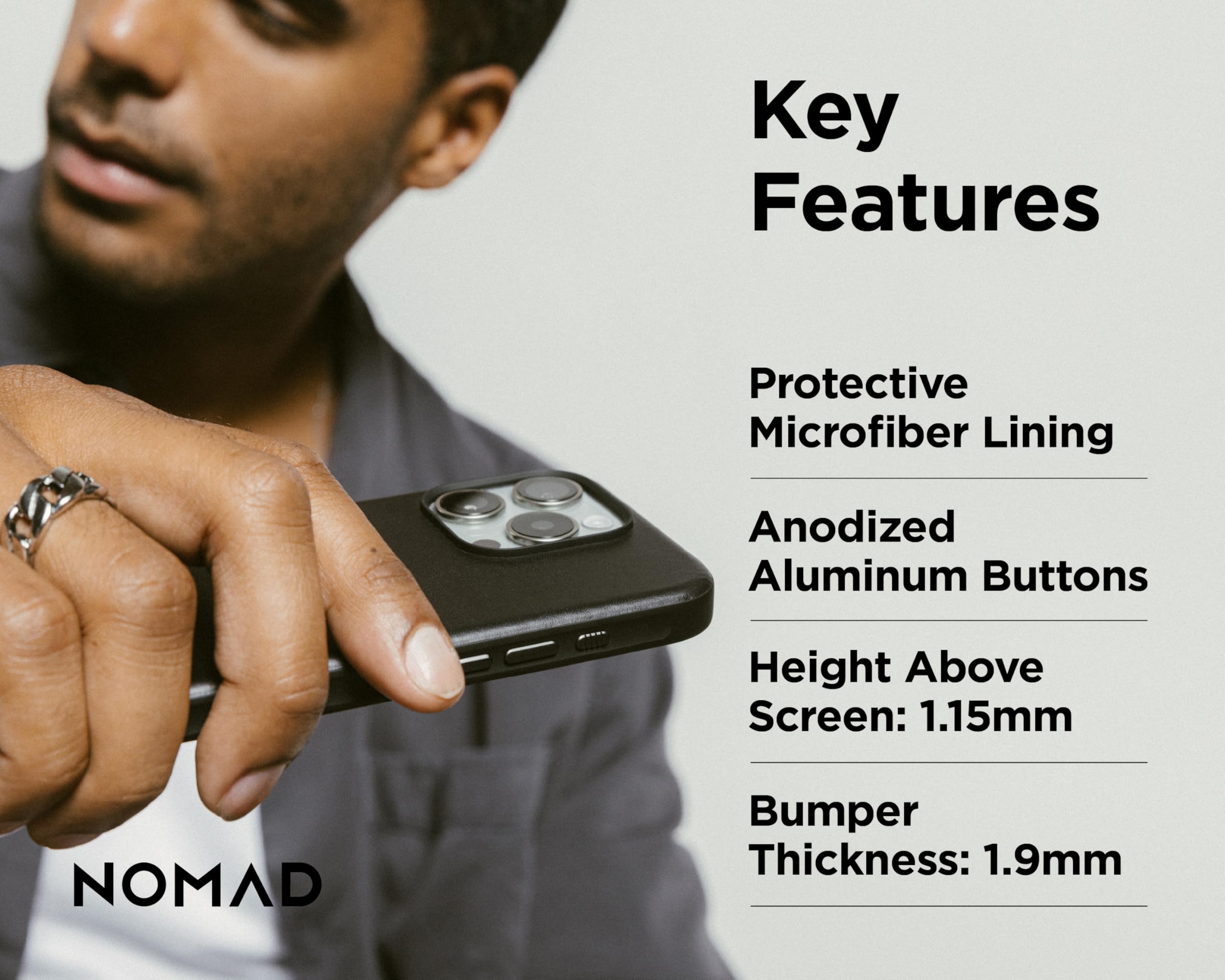 NOMAD Magnetic Leather 16pro max ブラック Nomad Magnetic Leather Back IPhone 16 Pro Max Case REVIEW