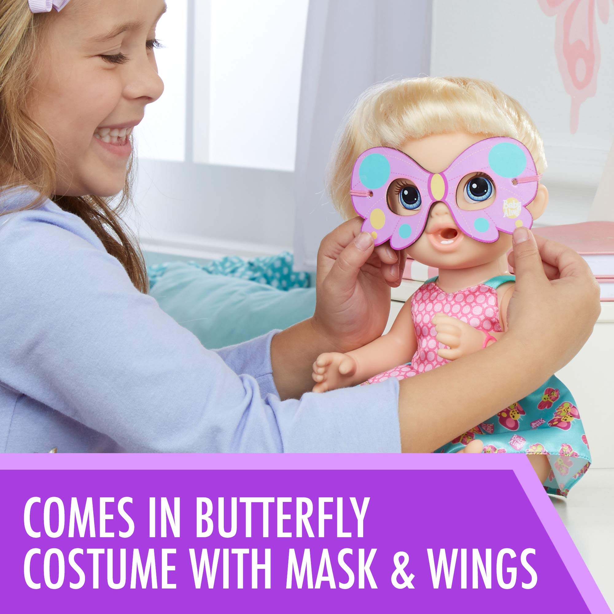baby alive butterfly party doll blonde