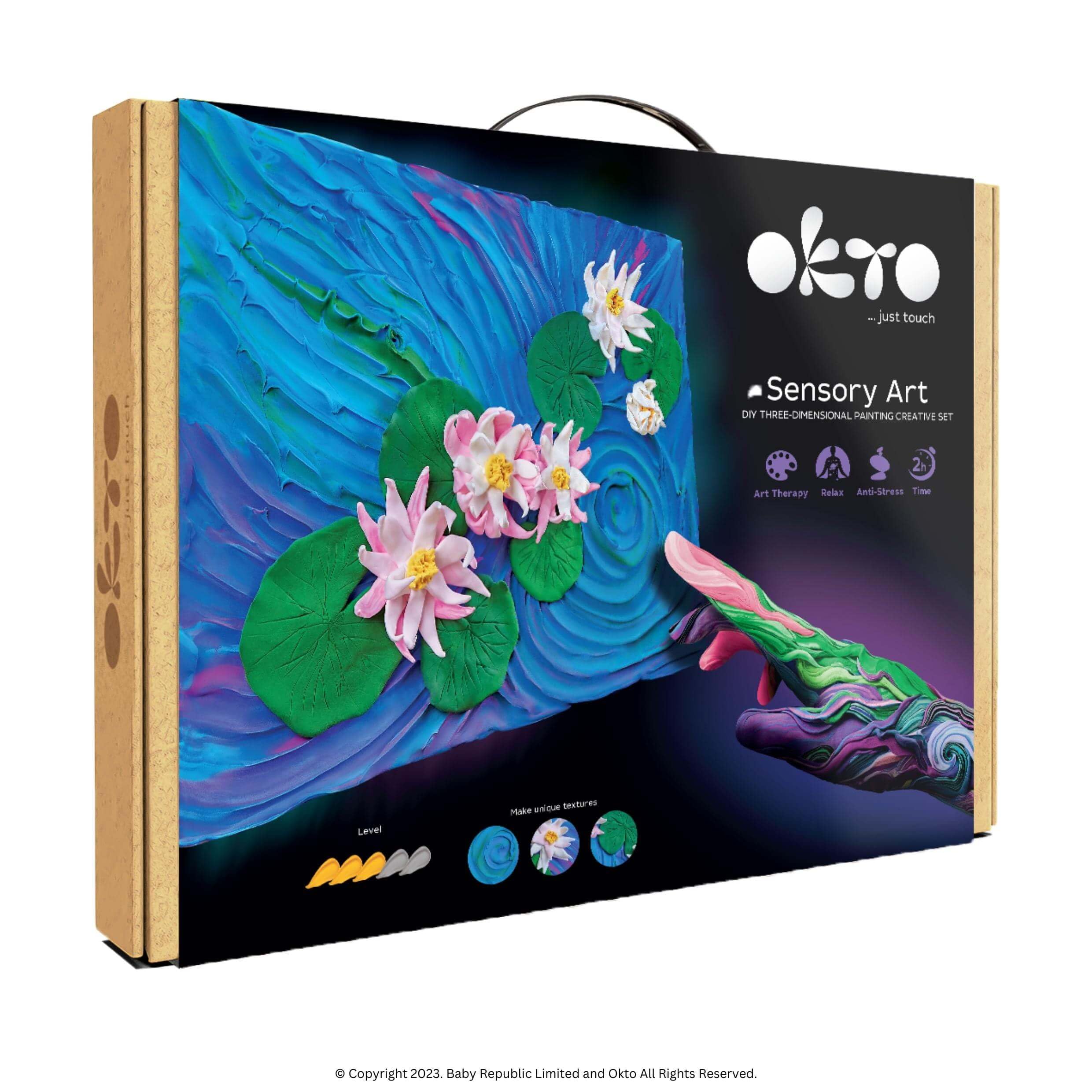 Oktoclay Water Lillies - Set de Pintura para Espuma de Espuma, 10003, Multicolor