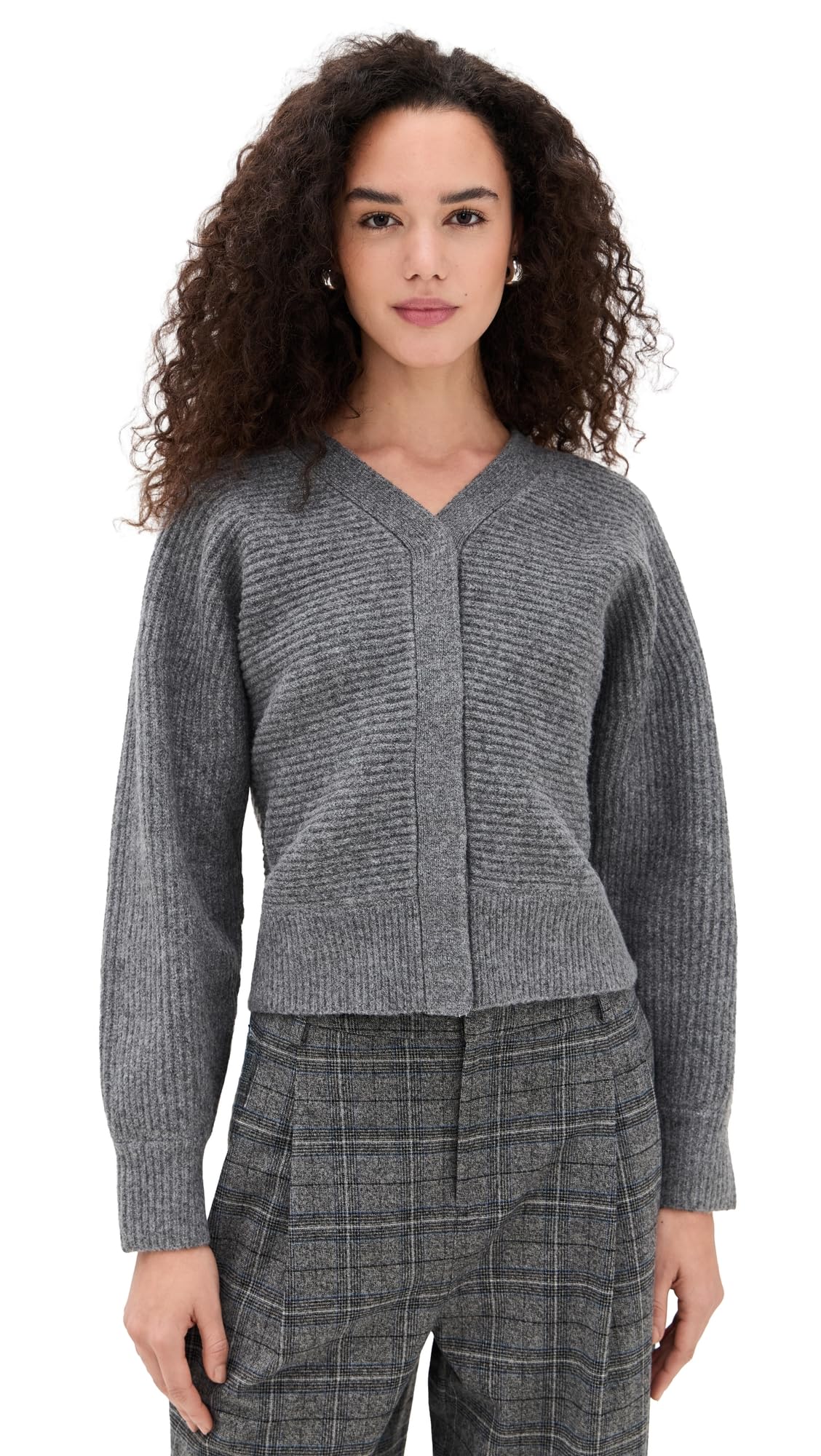 LE BOP Womens Mira Stitched Cardigan