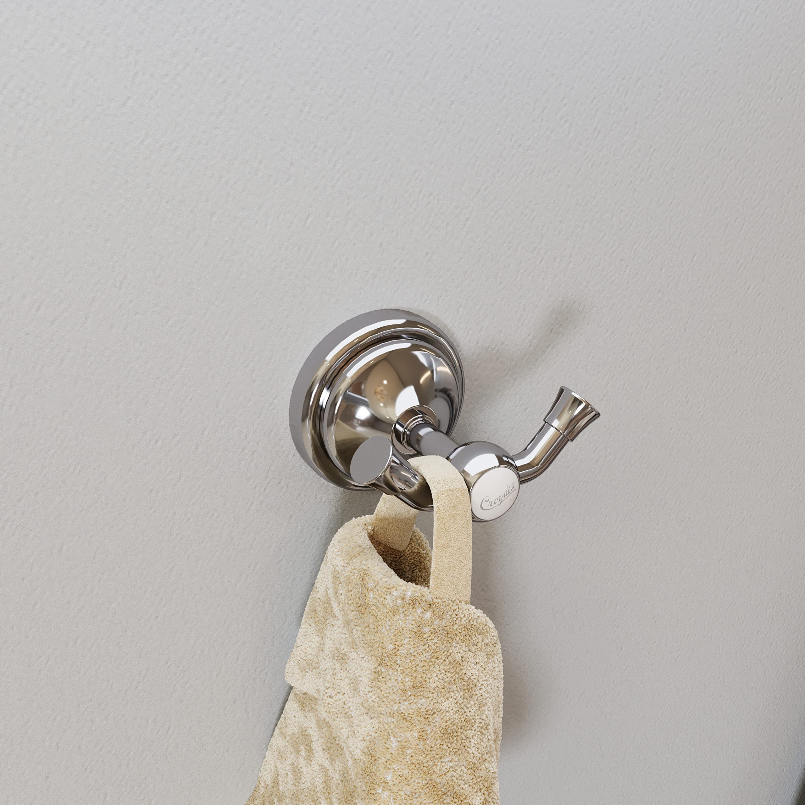 Croydex Flexi-Fix 1919 – Colgador de Pared, Color Cromado
