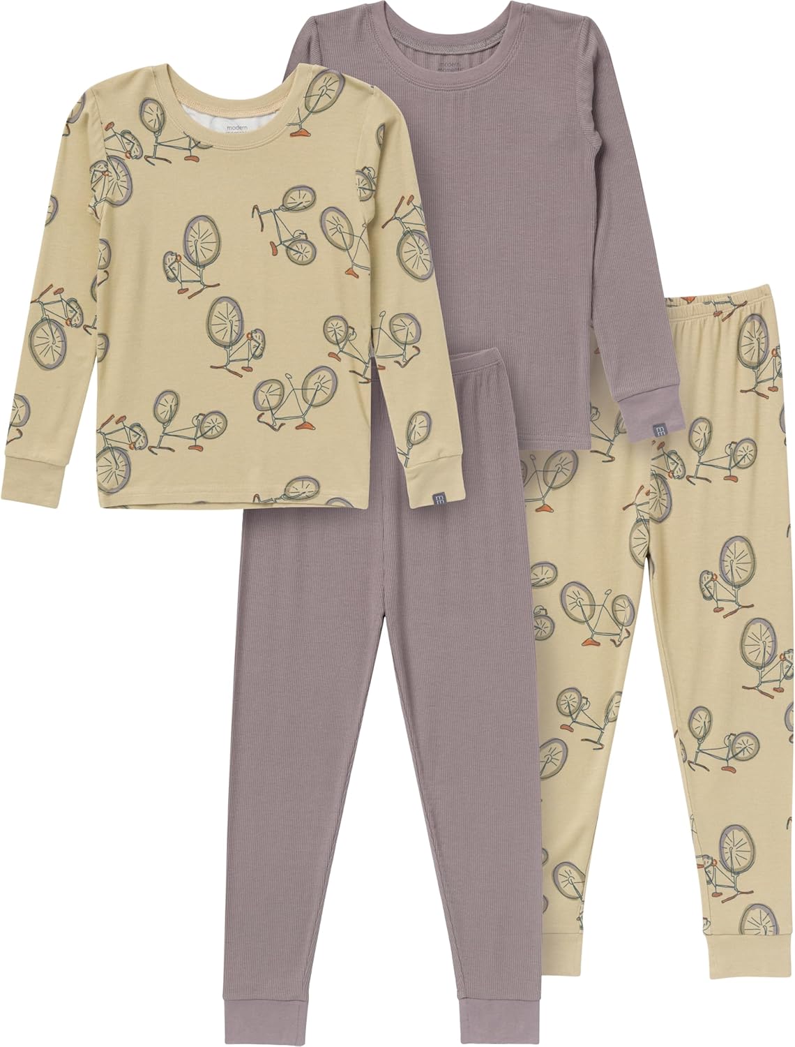 Modern Moments by Gerber Unisex Baby 4-piece Tight Fitting Pajama Sets - Image 6