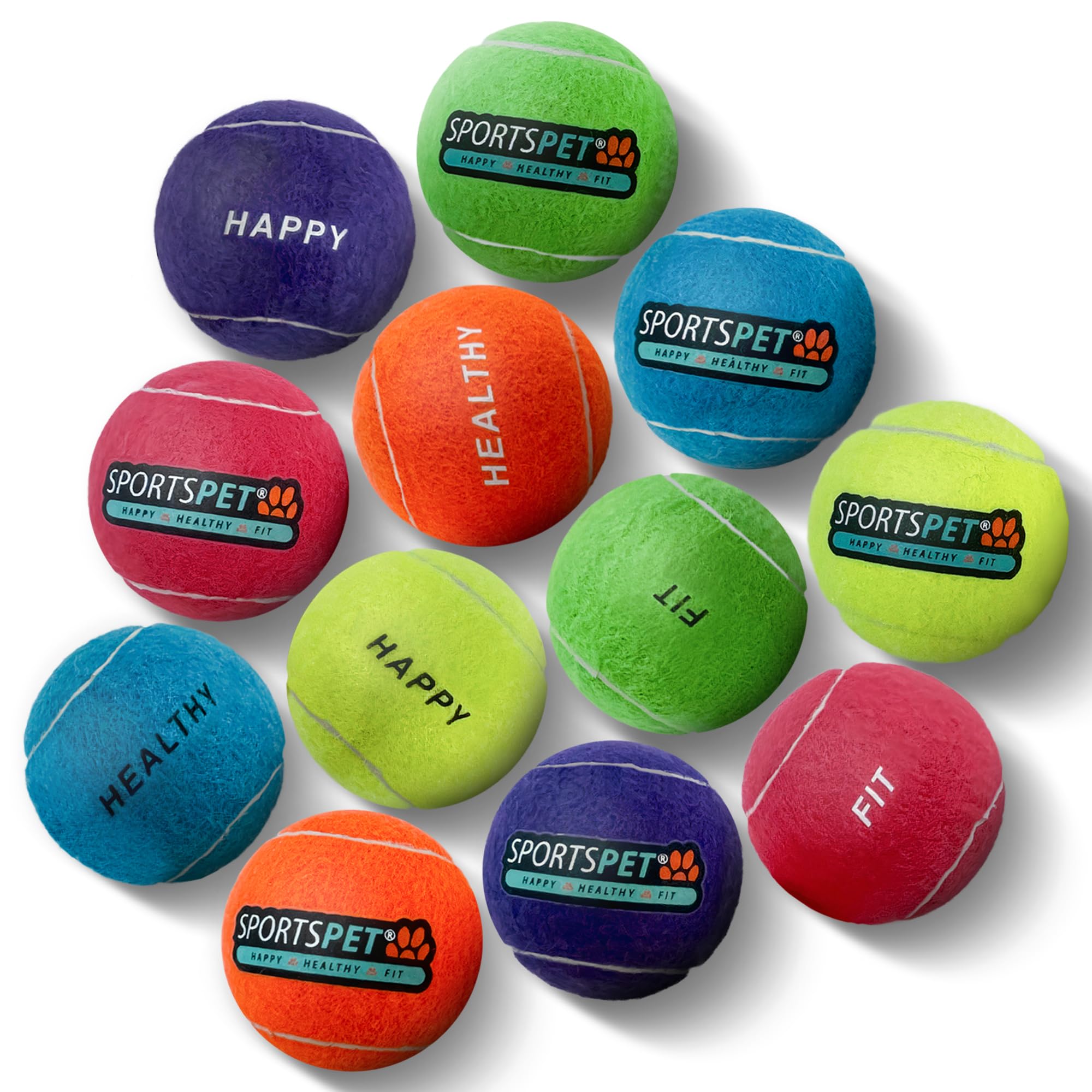 SPORTSPET Tennis Balls for Dogs Made from Natural Rubber, Durable, Non-Abrasive, Pressureless Dog Tennis Balls - Image 4