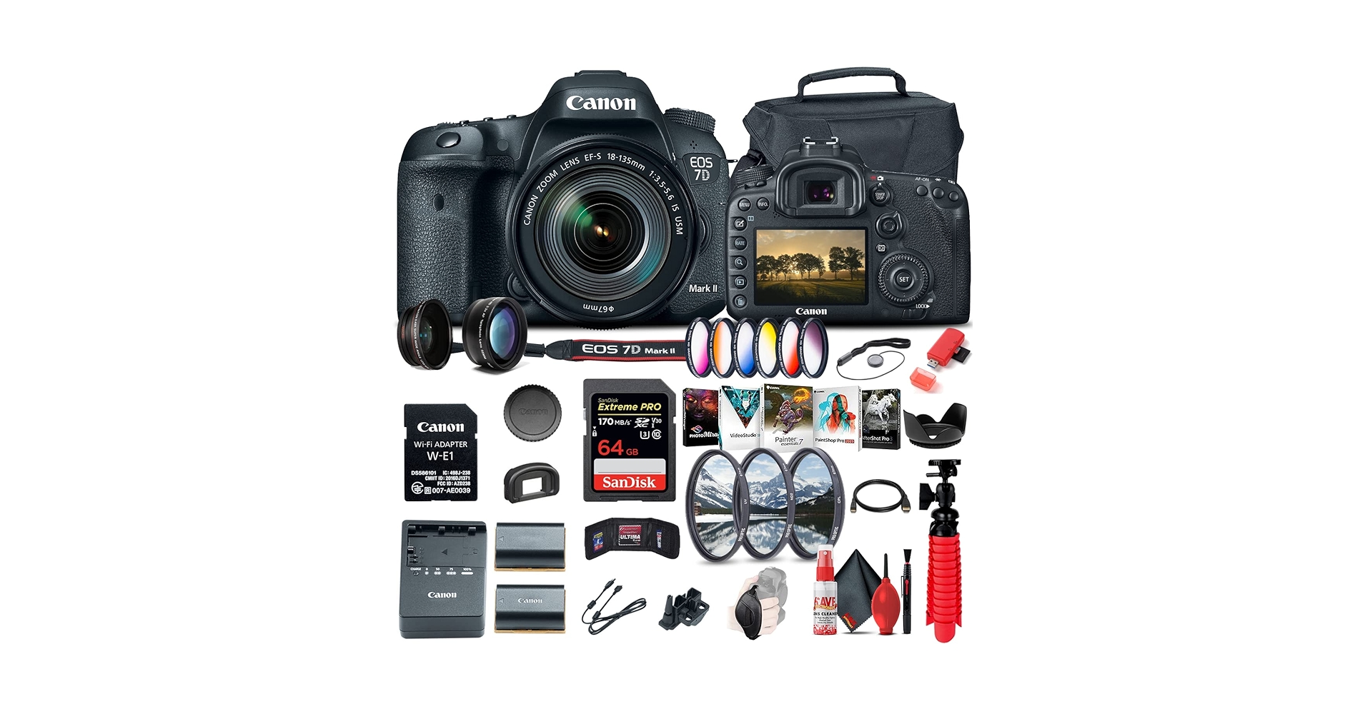 Amazon.com : Canon EOS 7D Mark II DSLR Camera with 18-135mm f/3.5