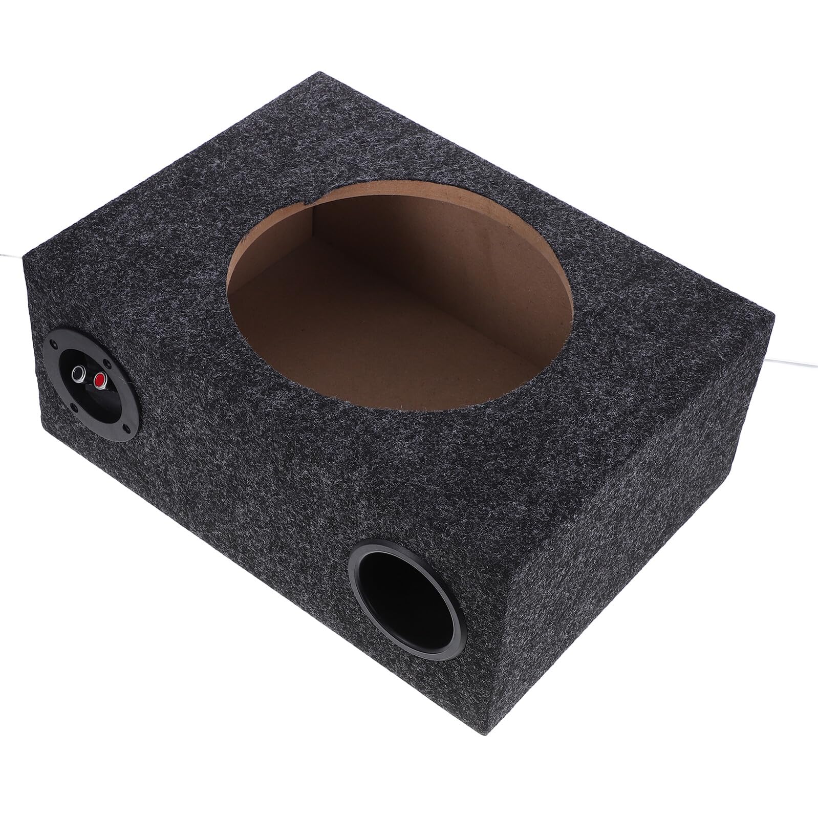 Cassa per Subwoofer per Auto da 10 Pollici Design Sottile e Materiale in Legno e Abs, Installazione Semplice per Interni Auto e Prestazioni Audio Migliorate