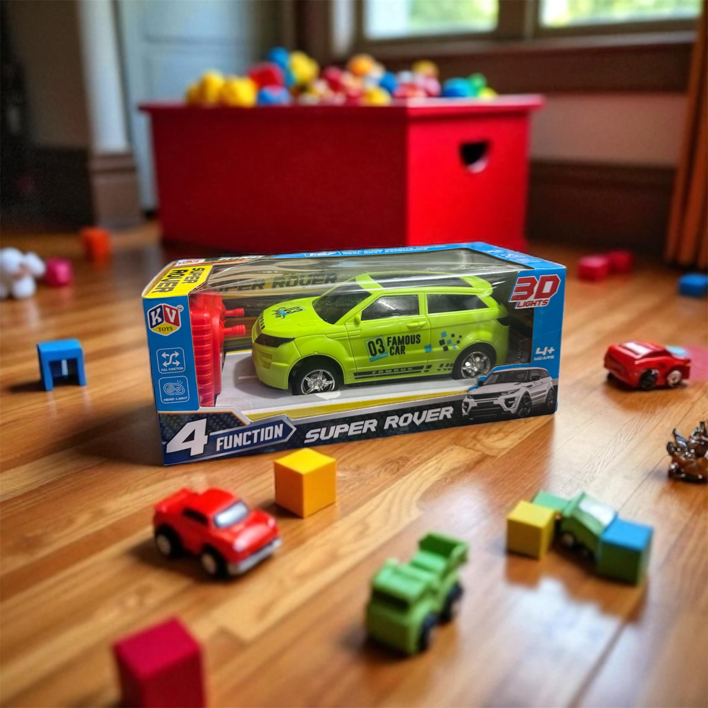 KV TOYS Super Rover 3D Light Toy Car, 4 Functions,Ages 4+ : Amazon