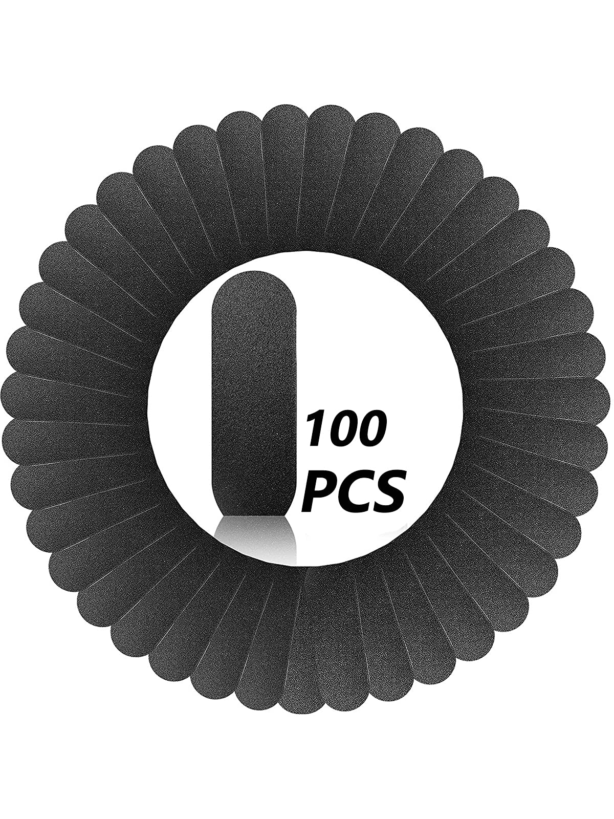 Kalolary 100pcs Papel Escofina de Repuesto para Pedicura, Repuesto de Archivo de Pedicura, Autoadhesivo Papel de lija Callus Removedor de Cutícula Pedicura Accesorios