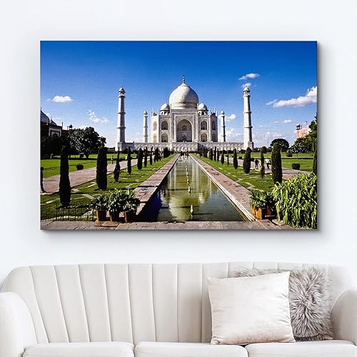Miniatura 2 de wall26 Lienzo impreso para pared, hito del Taj Mahal en Agra, India, arquitectura y mapas, fotografía de edificios, arte moderno, escénico,