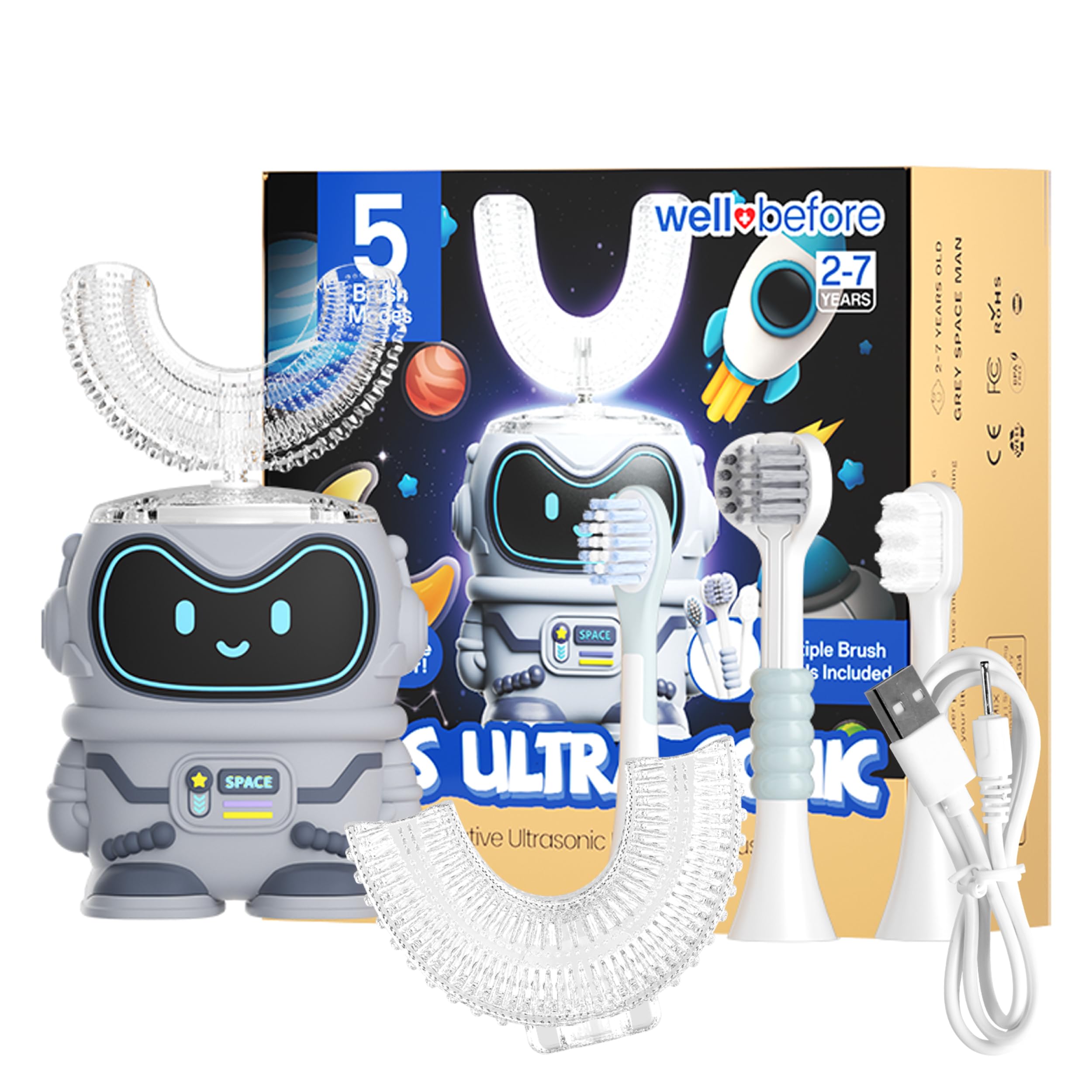 Well Before Kids U-Shaped Spaceman